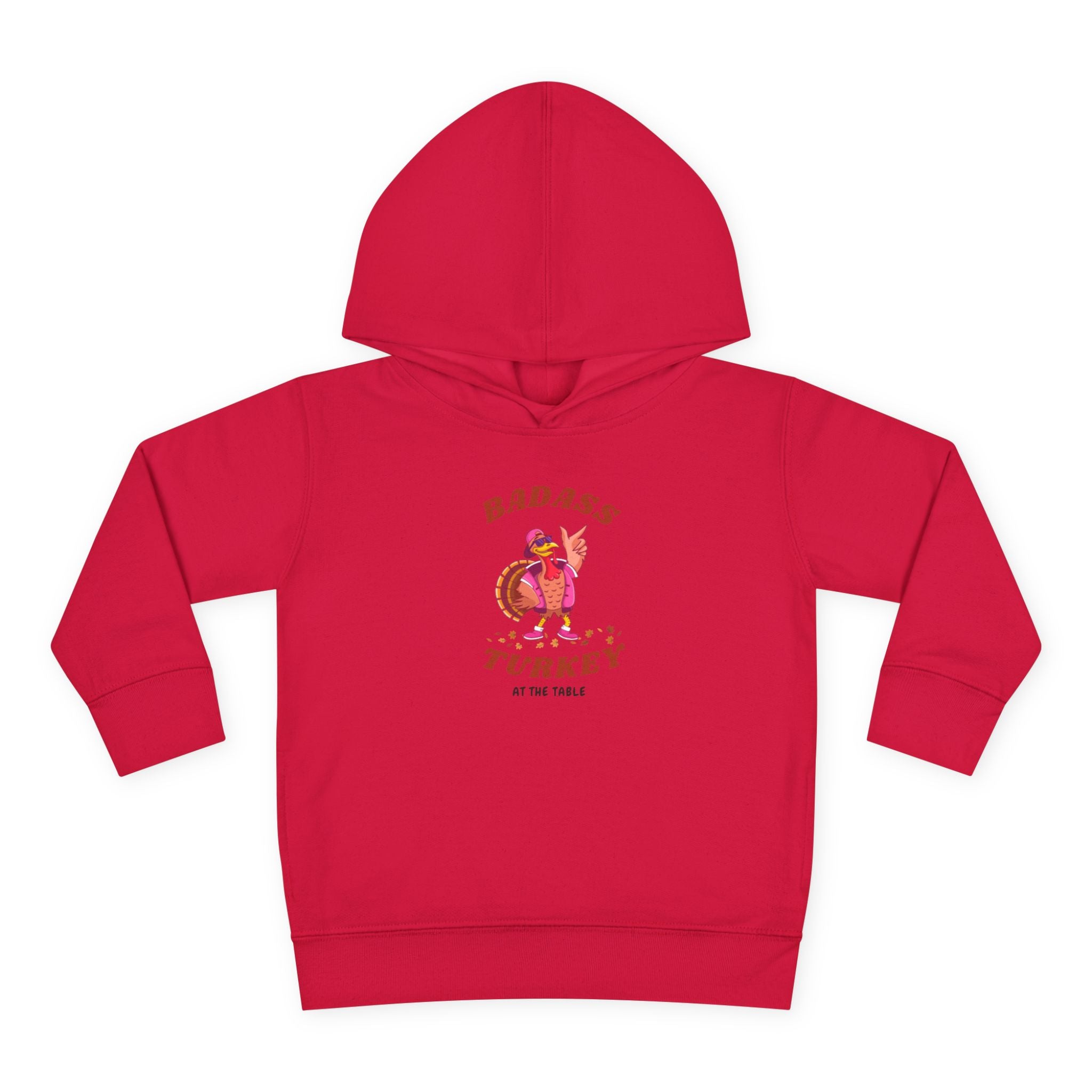 Badass Turkey Toddler Pullover Fleece Hoodie