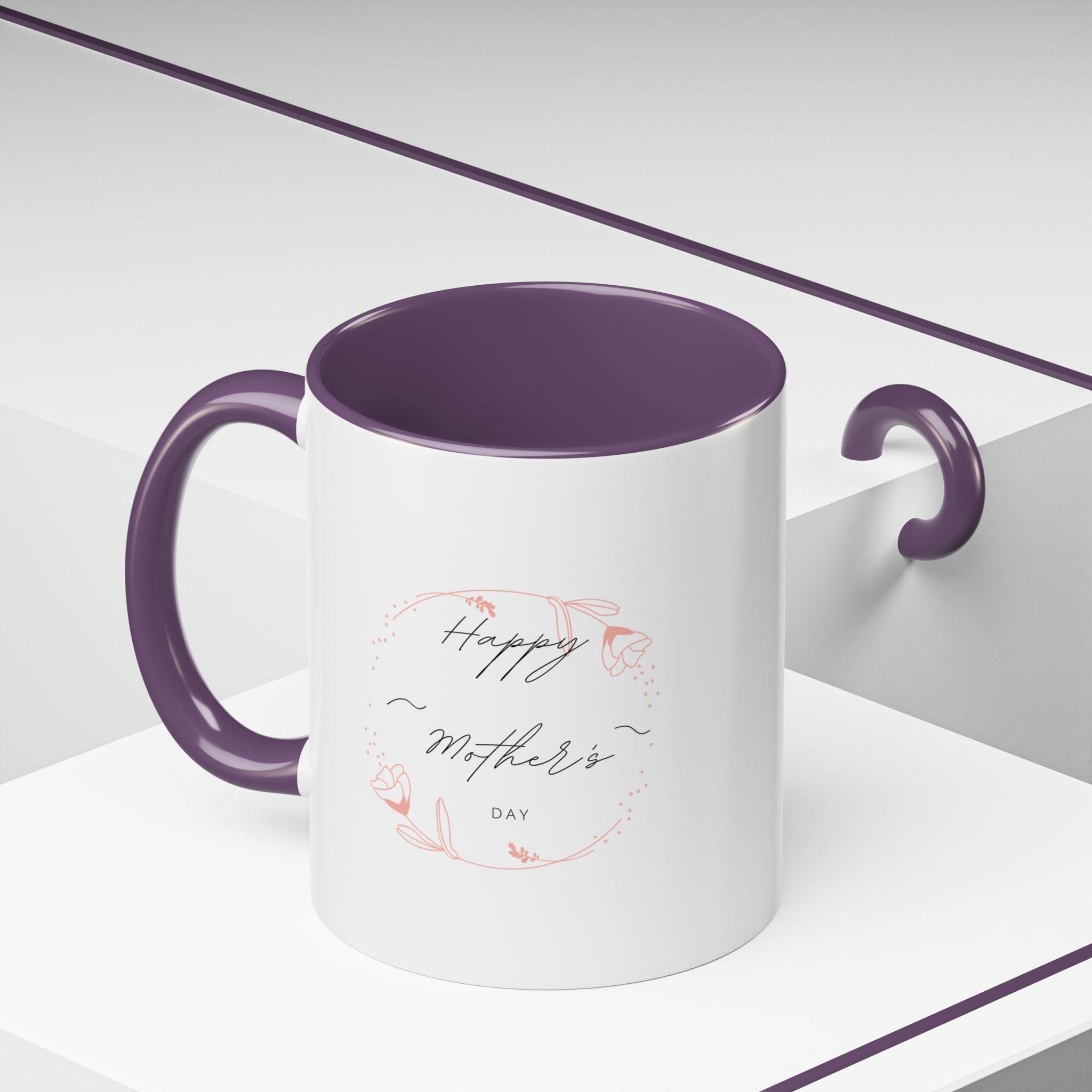 Happy Mom's Day Accent Coffee Mug  11oz & 15oz
