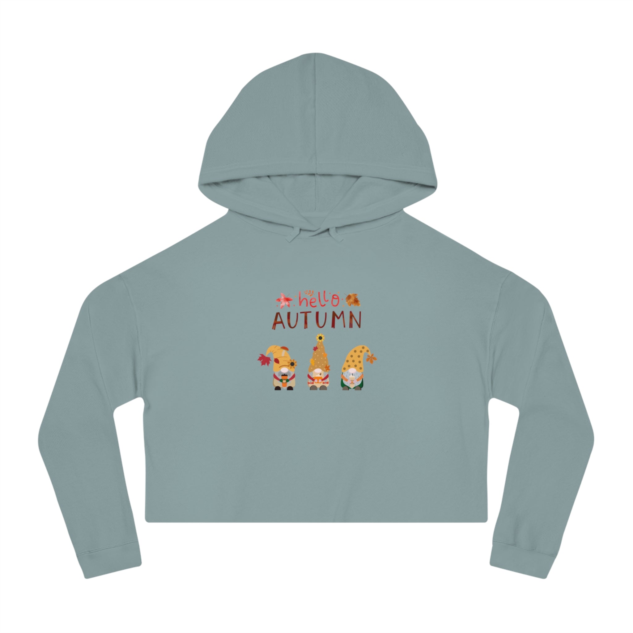 Autumn Season Women’s Cropped Hooded Sweatshirt