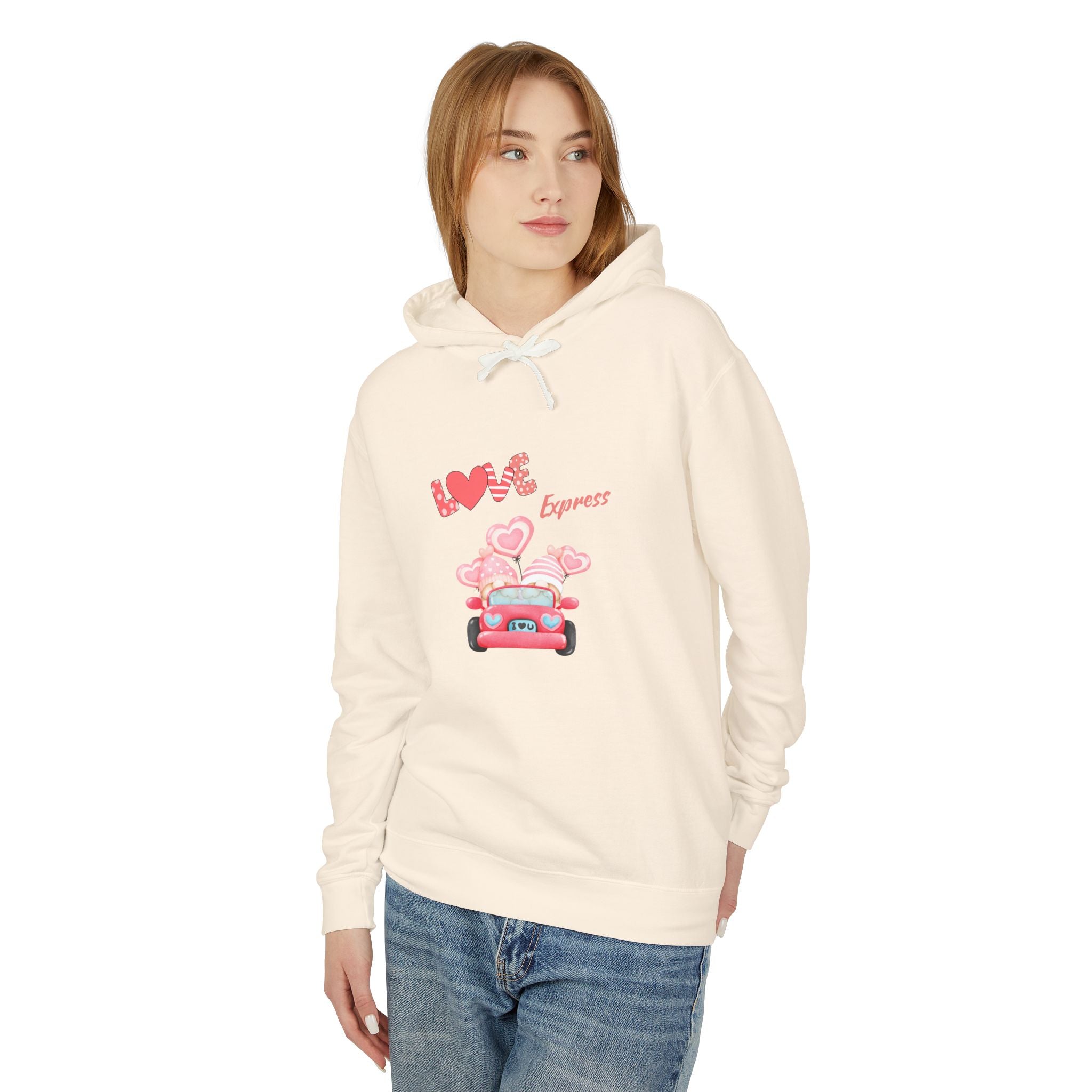 Love Express Unisex Lightweight Hooded Sweatshirt