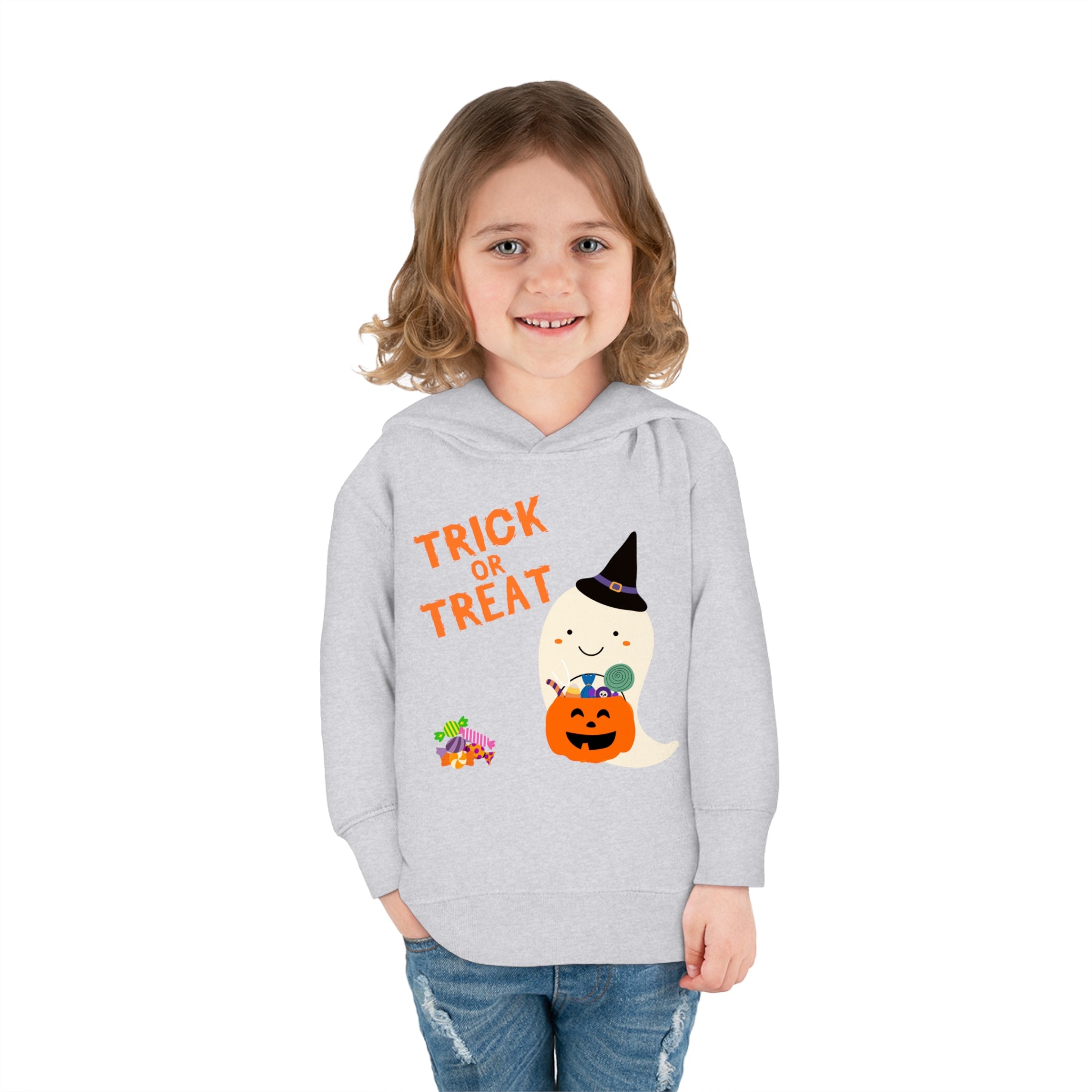 Trick or Treat Toddler Pullover Fleece Hoodie