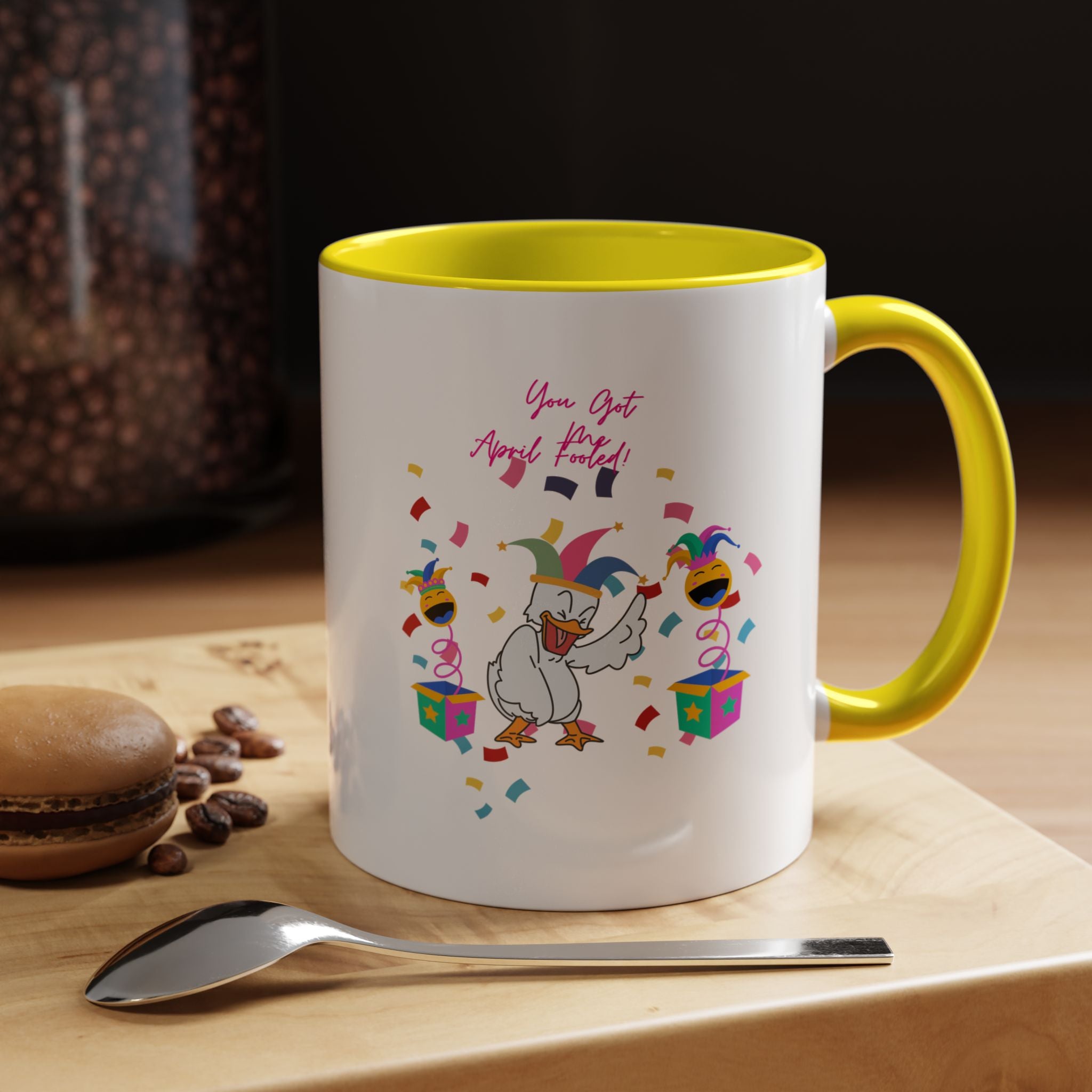 You Got Me April Fooled! Accent Coffee Mug