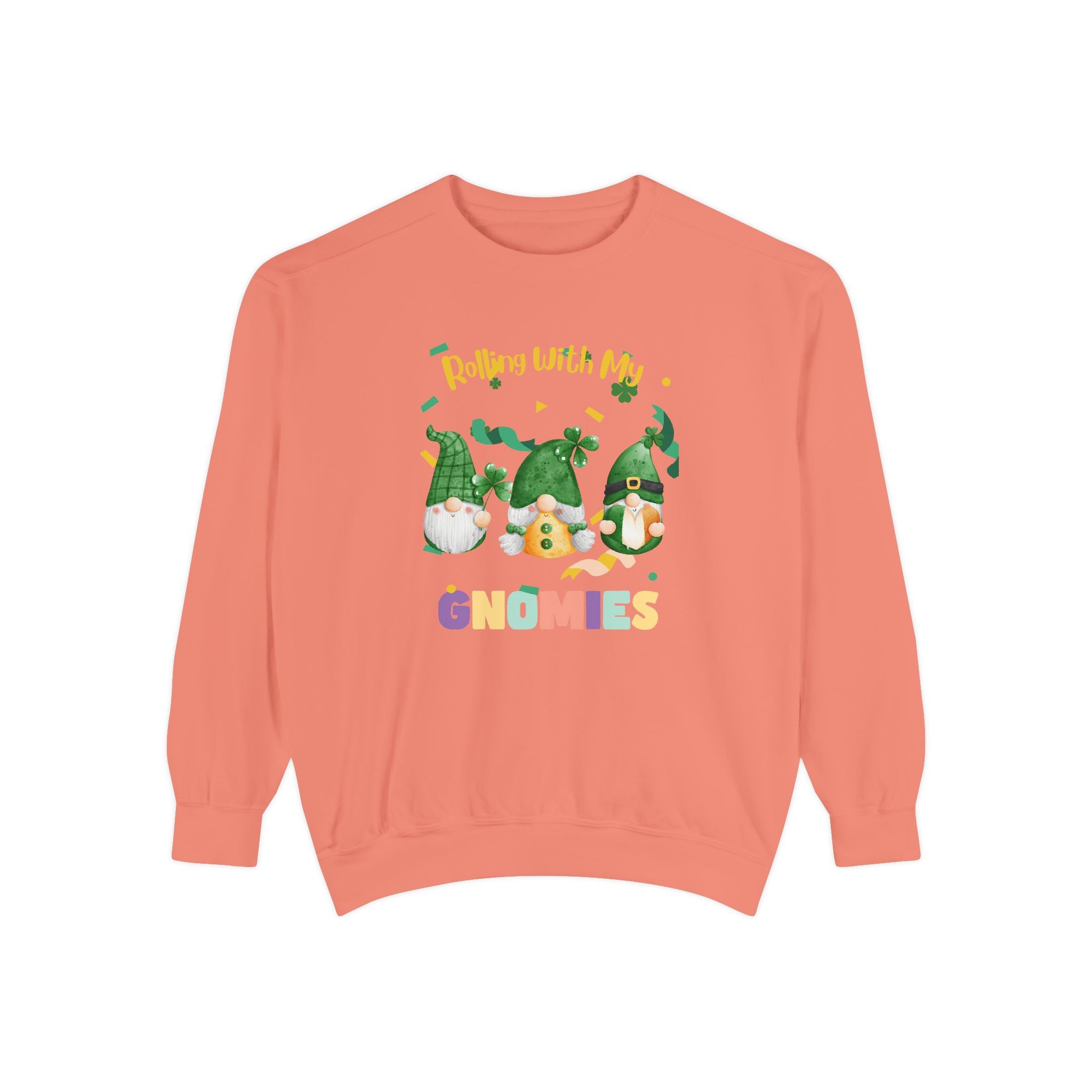 Rolling With My Gnomies Sweatshirt - Unisex Garment-Dyed Cozy Apparel