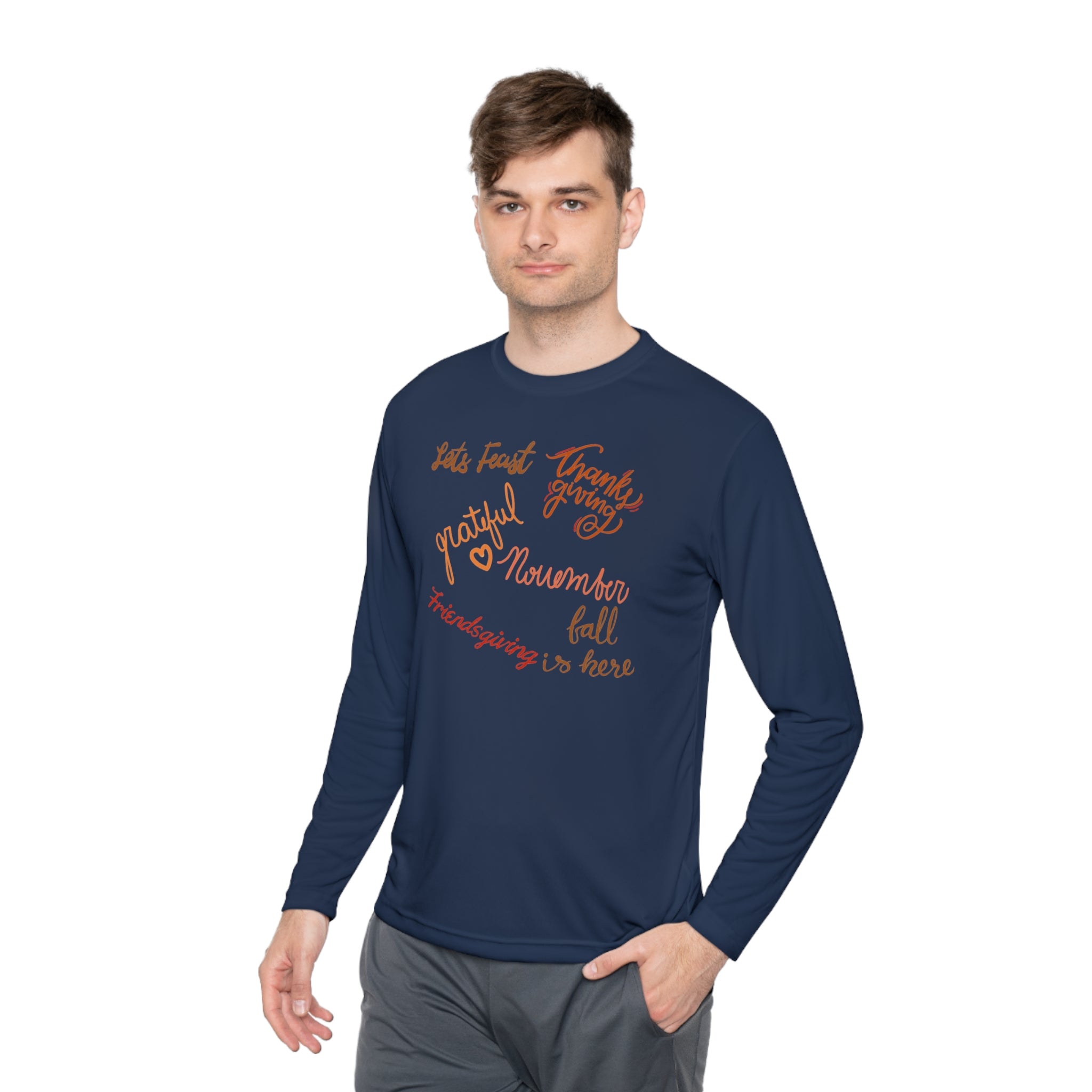 Thanksgiving Season Unisex Lightweight Long Sleeve Tee