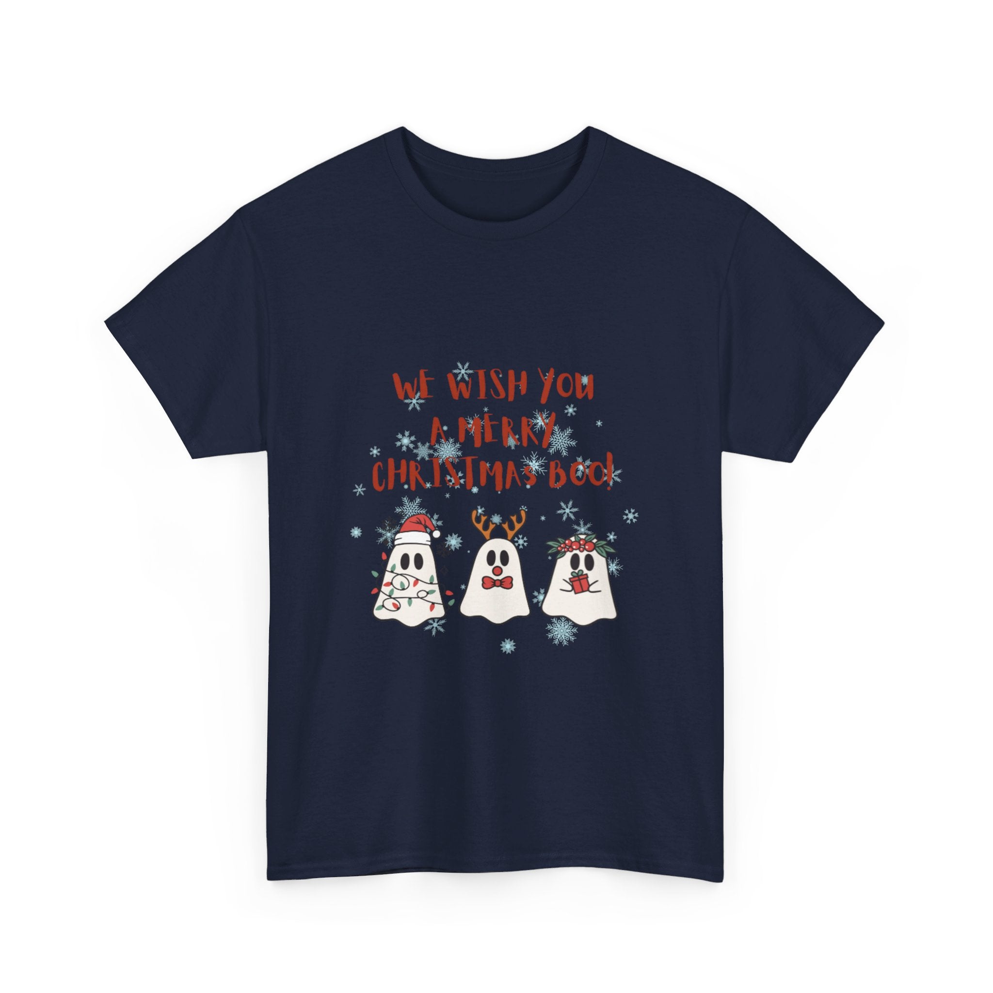 We Wish You A Merry Christmas Boo Unisex Heavy Cotton Tee