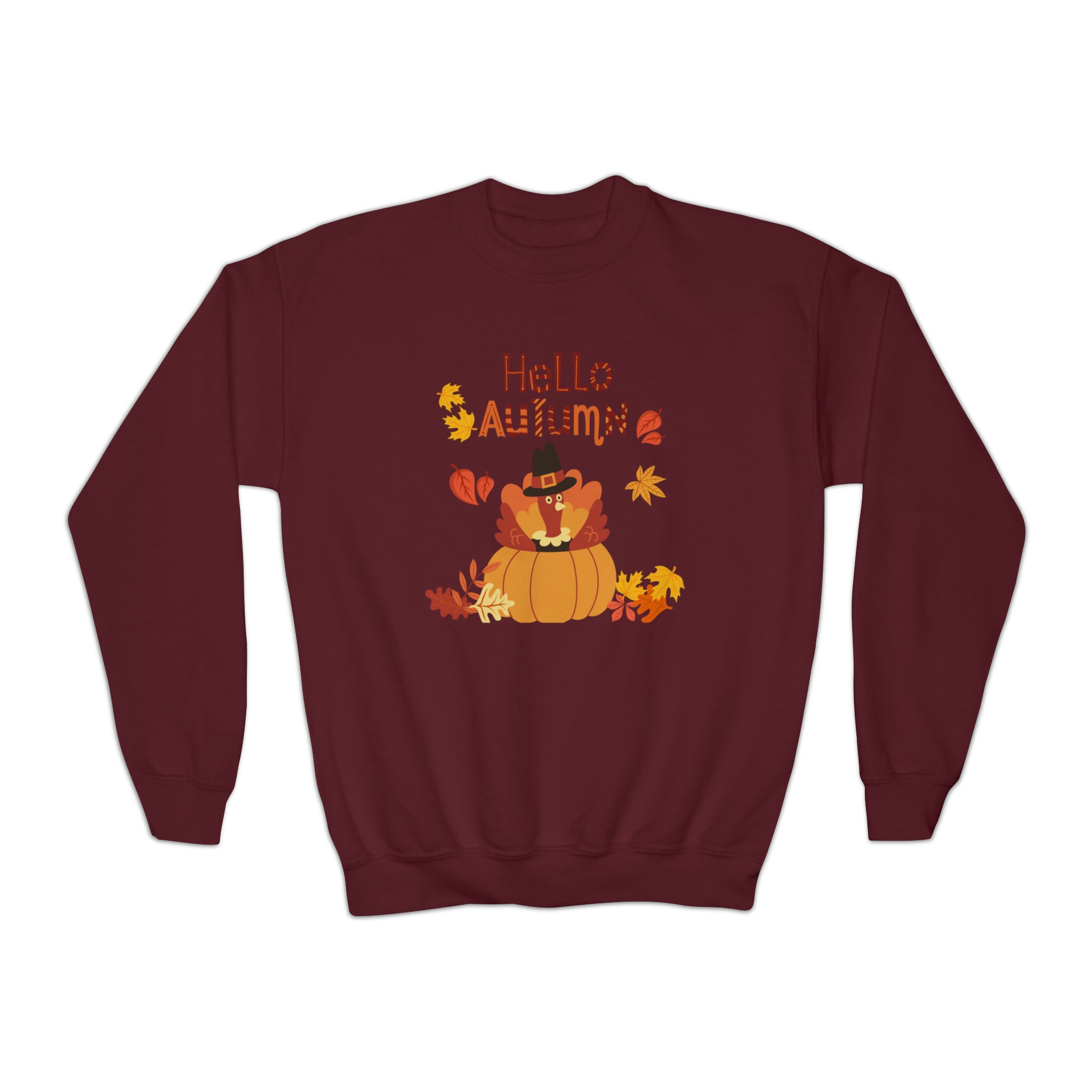 Hello Autumn Youth Crewneck Sweatshirt