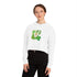 Retro St.Paddy's Day Women’s Cropped Hooded Sweatshirt