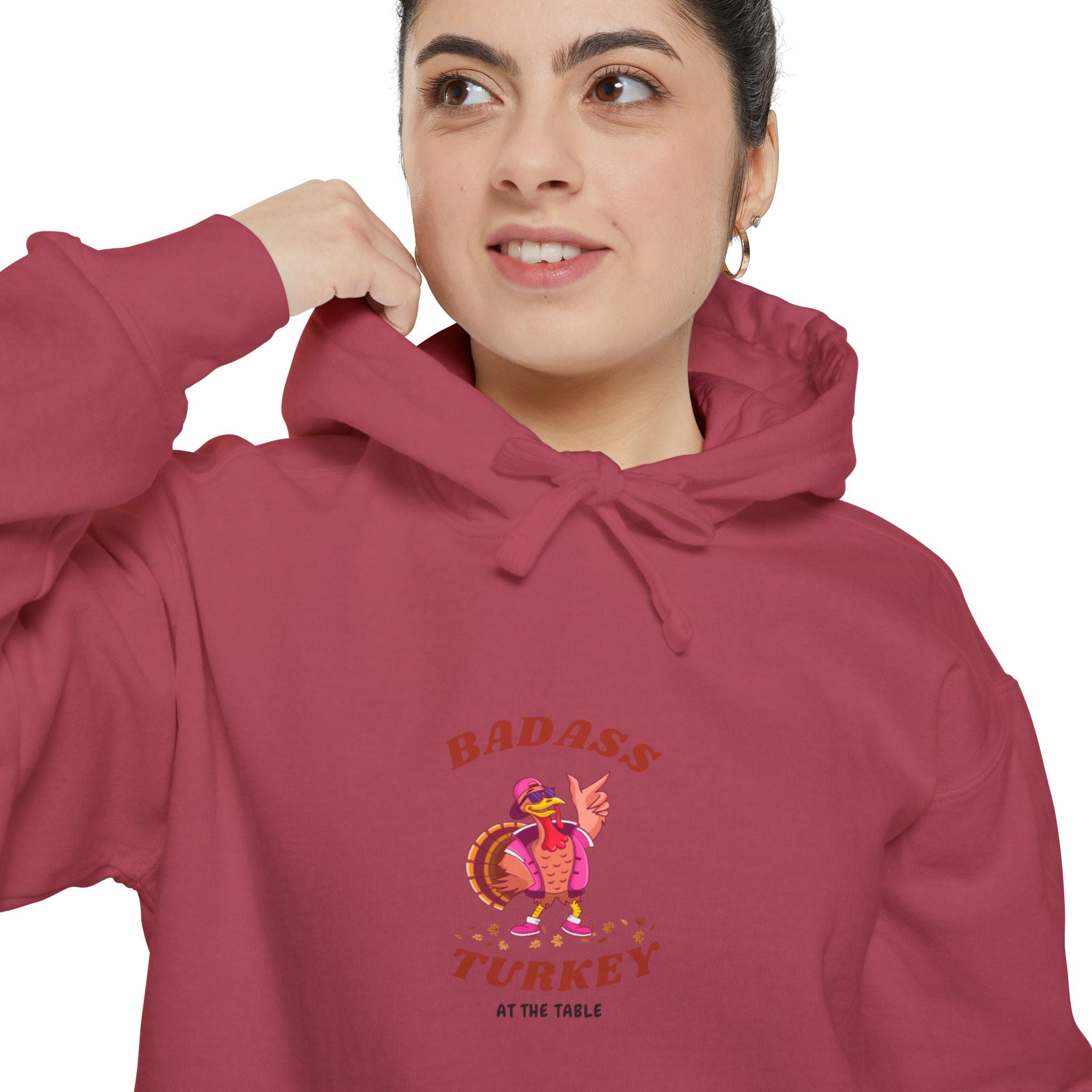 Badass Turkey Unisex Garment-Dyed Hoodie