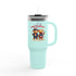 Happy 4th of July Teddy Bear Couple Insulated Travel Mug, 40oz