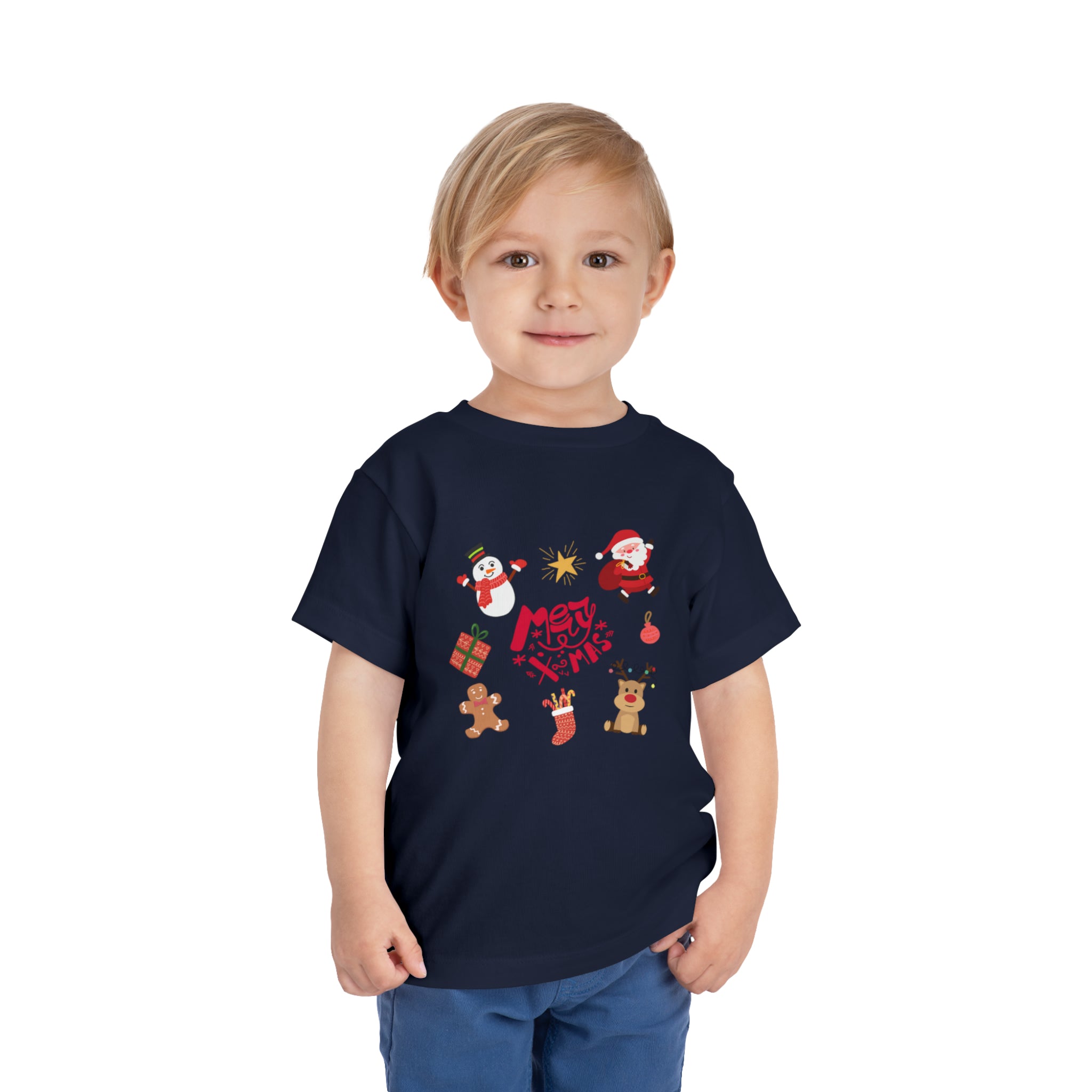 Merry Christmas Crew Toddler Short Sleeve Tee