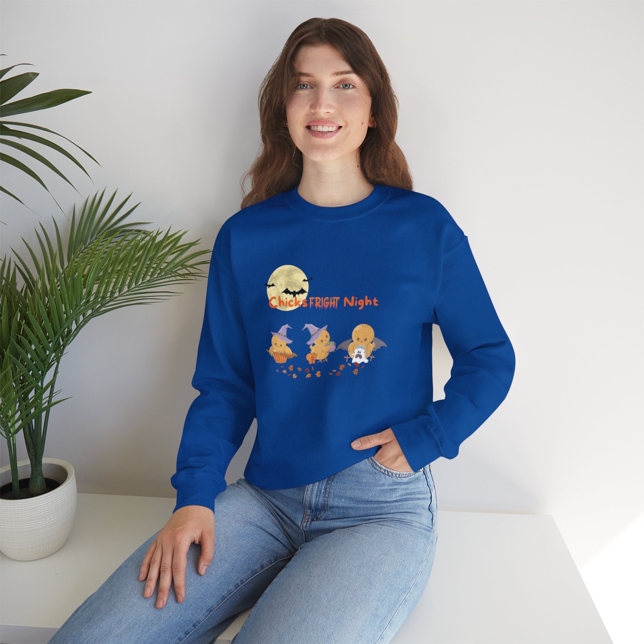Chicks Fright Night Unisex Heavy Blend™ Crewneck Sweatshirt