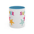 Summer Starfish Accent Coffee Mug (11, 15oz)