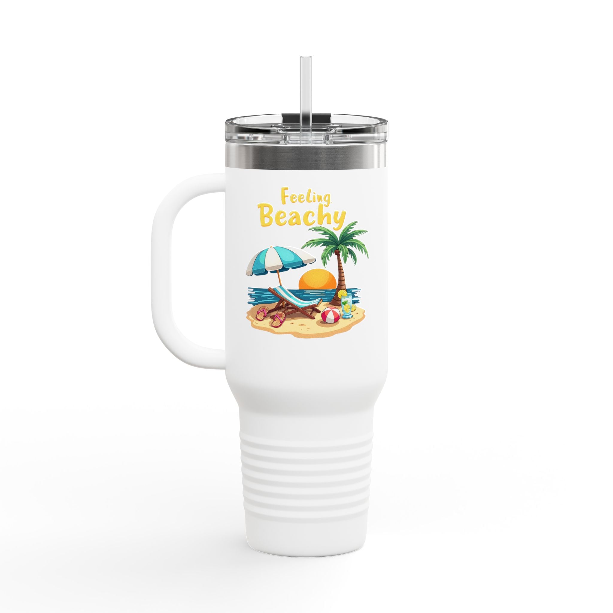 Feeling Beachy Insulated Travel Mug, 40oz