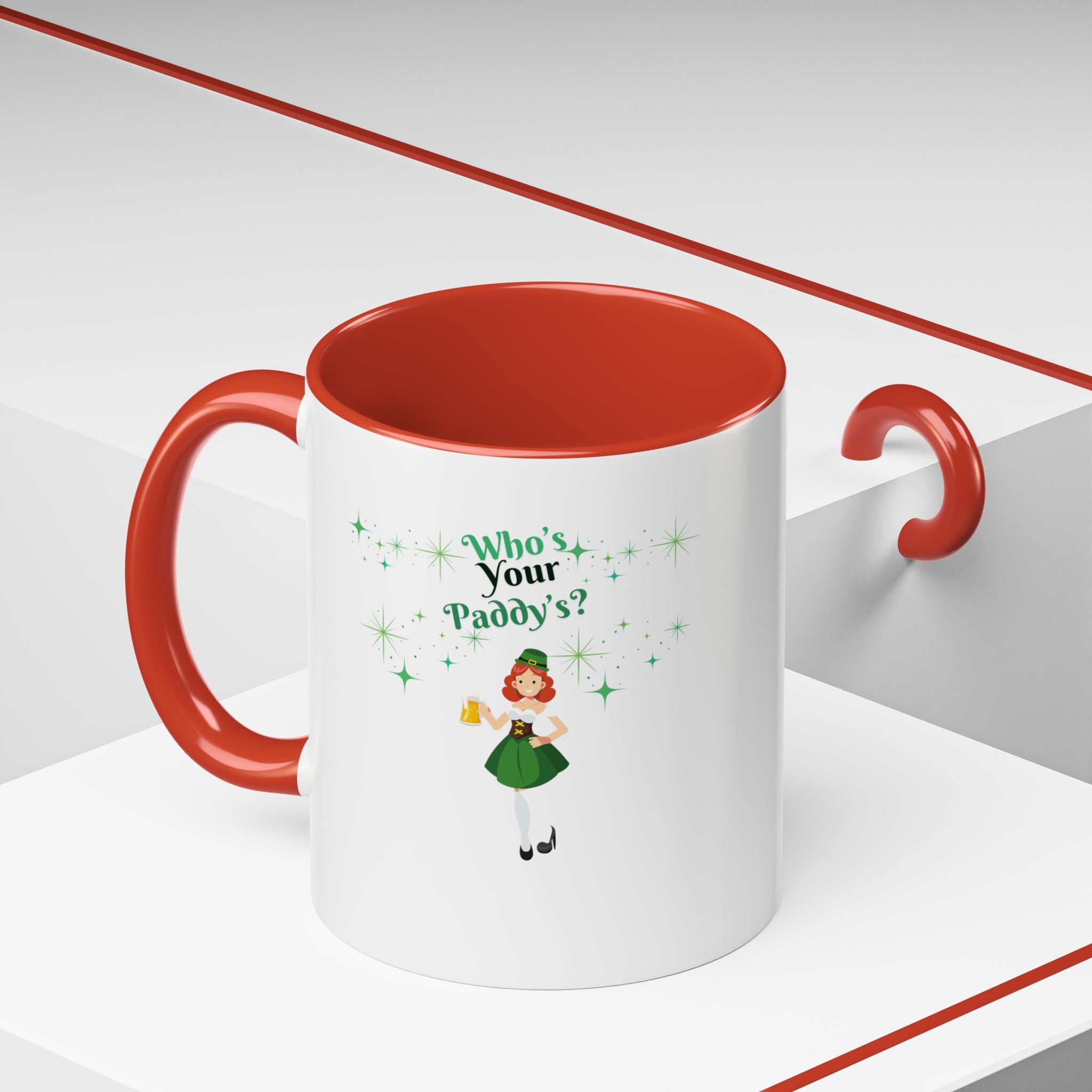Who's Your Paddy's? Accent Coffee Mug