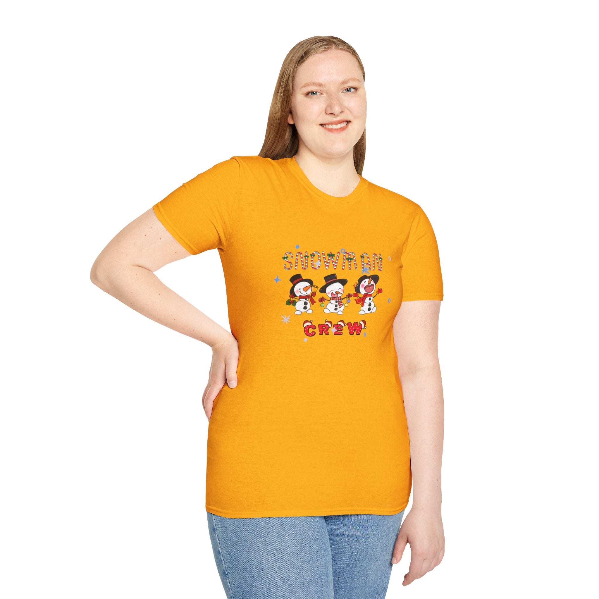 Snowman Crew Unisex Softstyle T-Shirt