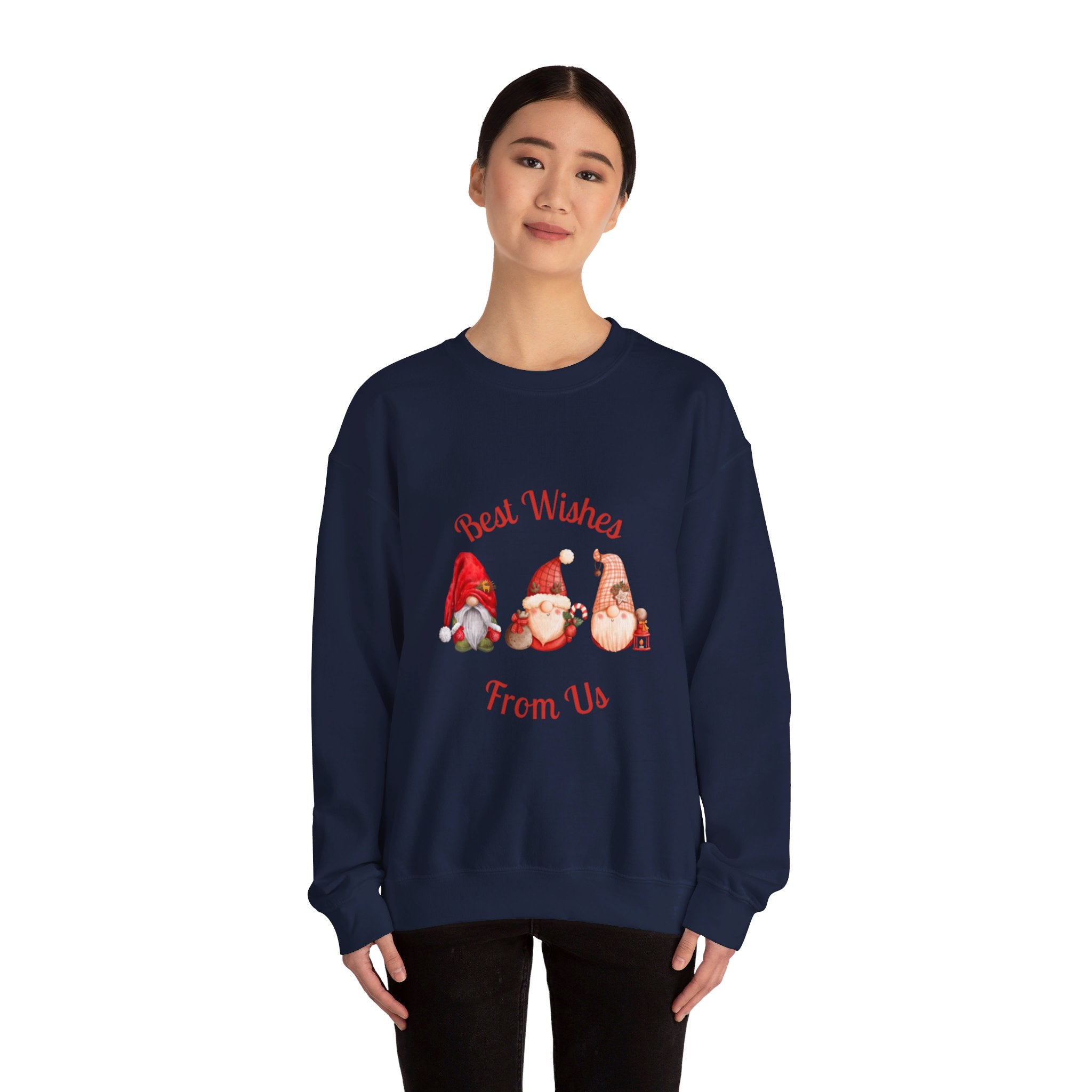 Gnome Best Wishes Unisex Heavy Blend™ Crewneck Sweatshirt
