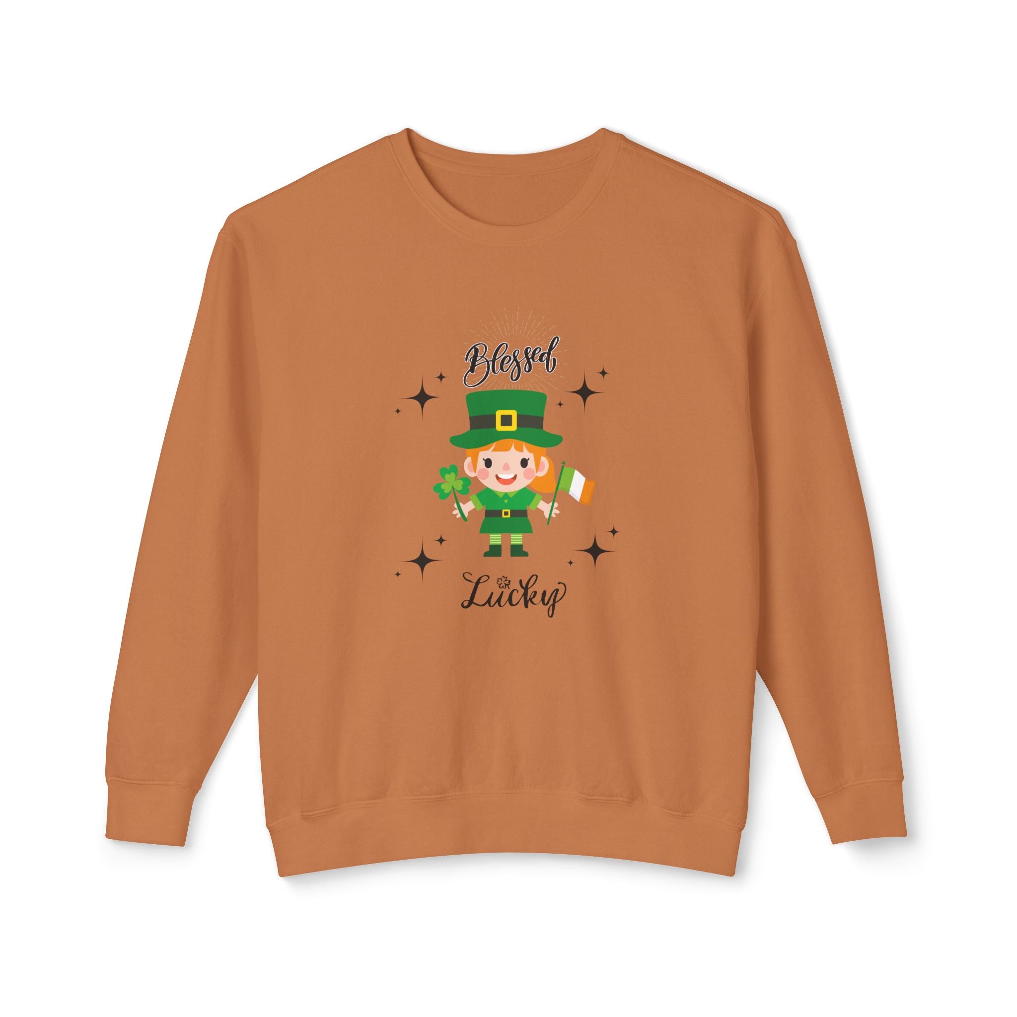 Blessed & Lucky Unisex Lightweight Crewneck Sweatshirt