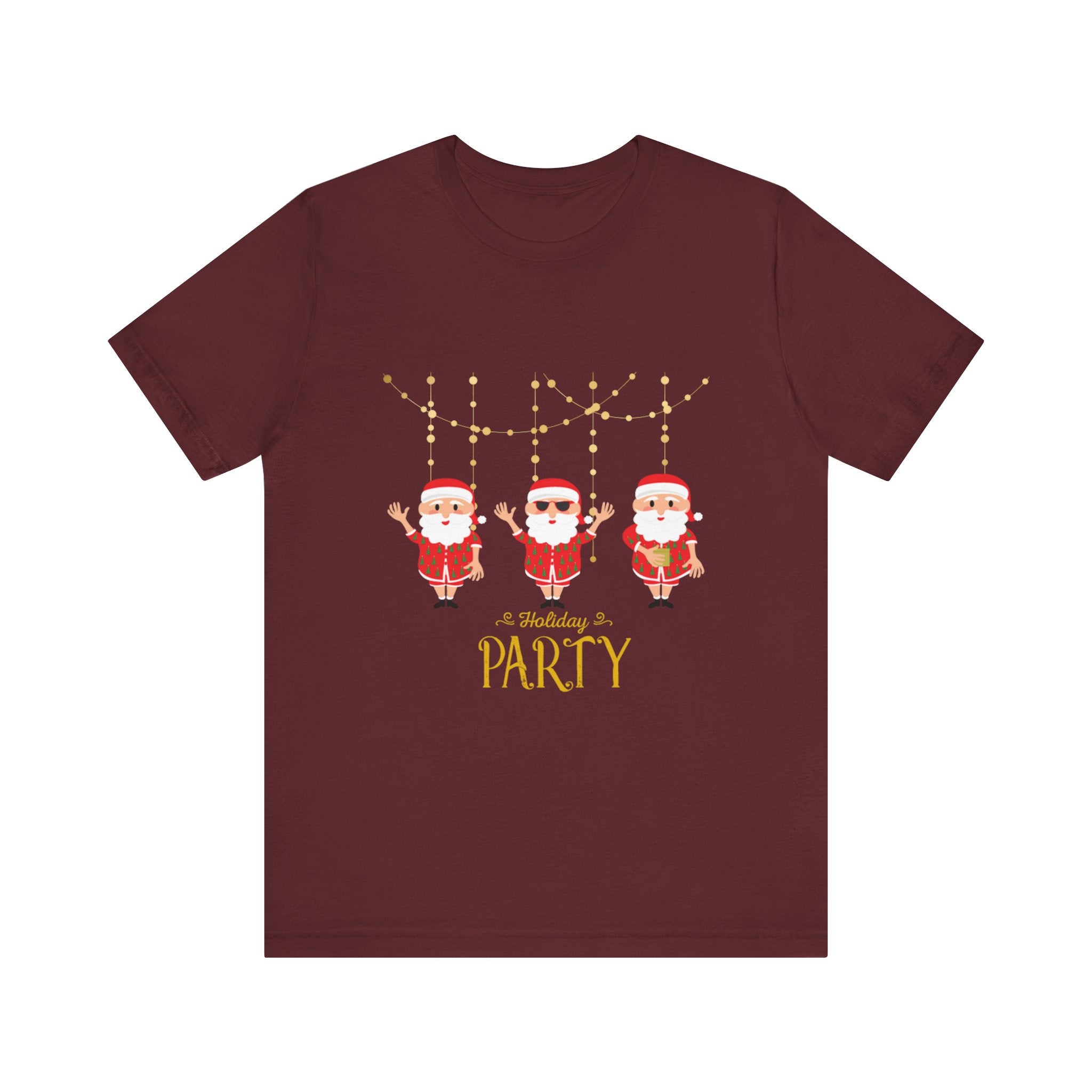 Santa's Holiday Party Unisex Jersey Short Sleeve Tee