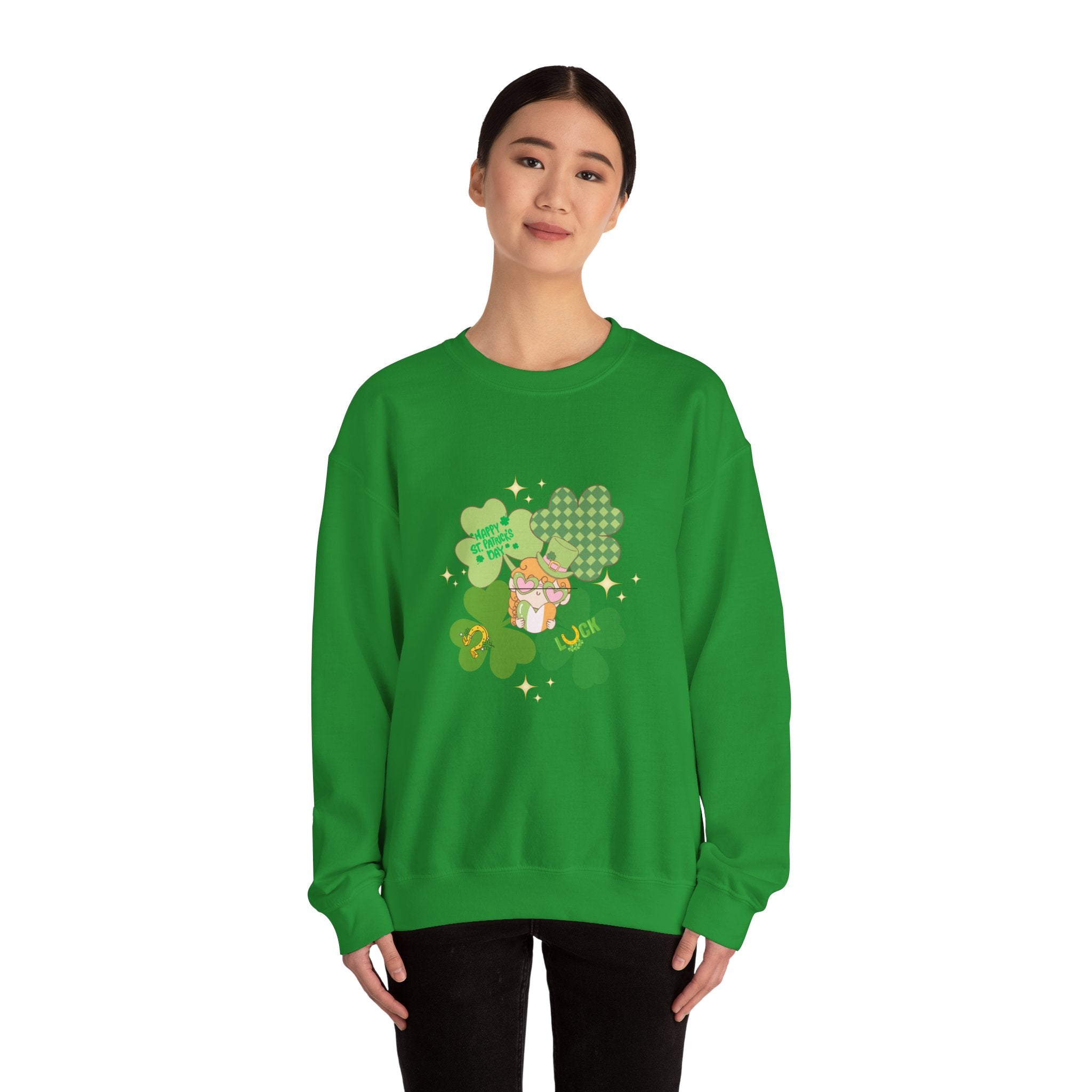 Retro St. Paddy's Day Unisex Heavy Blend™ Crewneck Sweatshirt