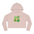 Retro St.Paddy's Day Women’s Cropped Hooded Sweatshirt