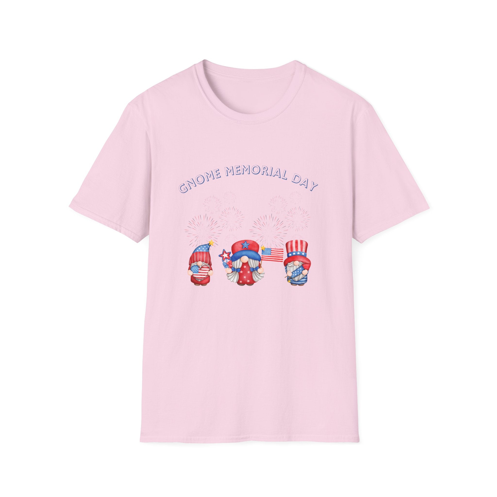 Gnome Memorial Day Unisex T-Shirt - Celebrate with Fun Design