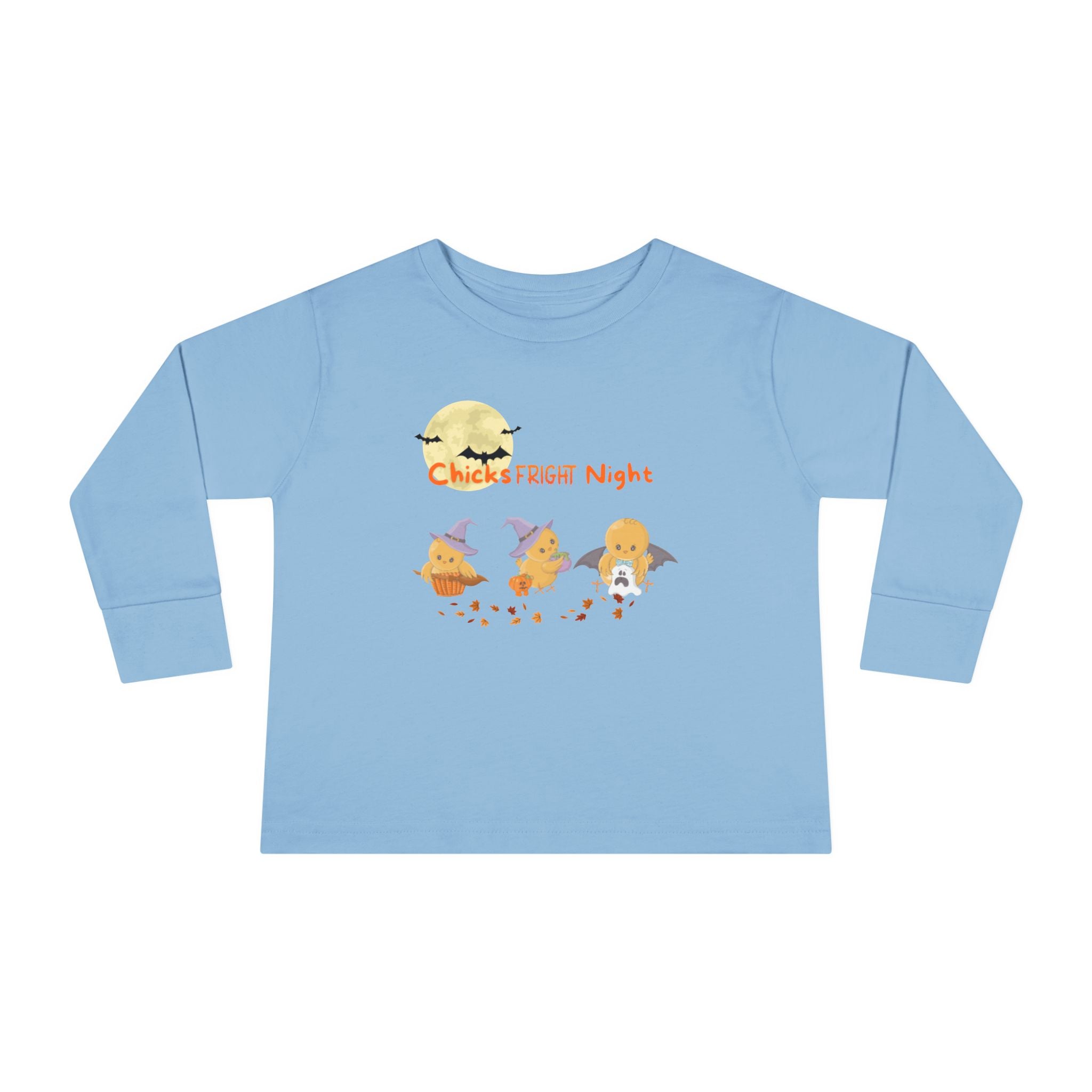 Chicks Fright Night Toddler Long Sleeve Tee