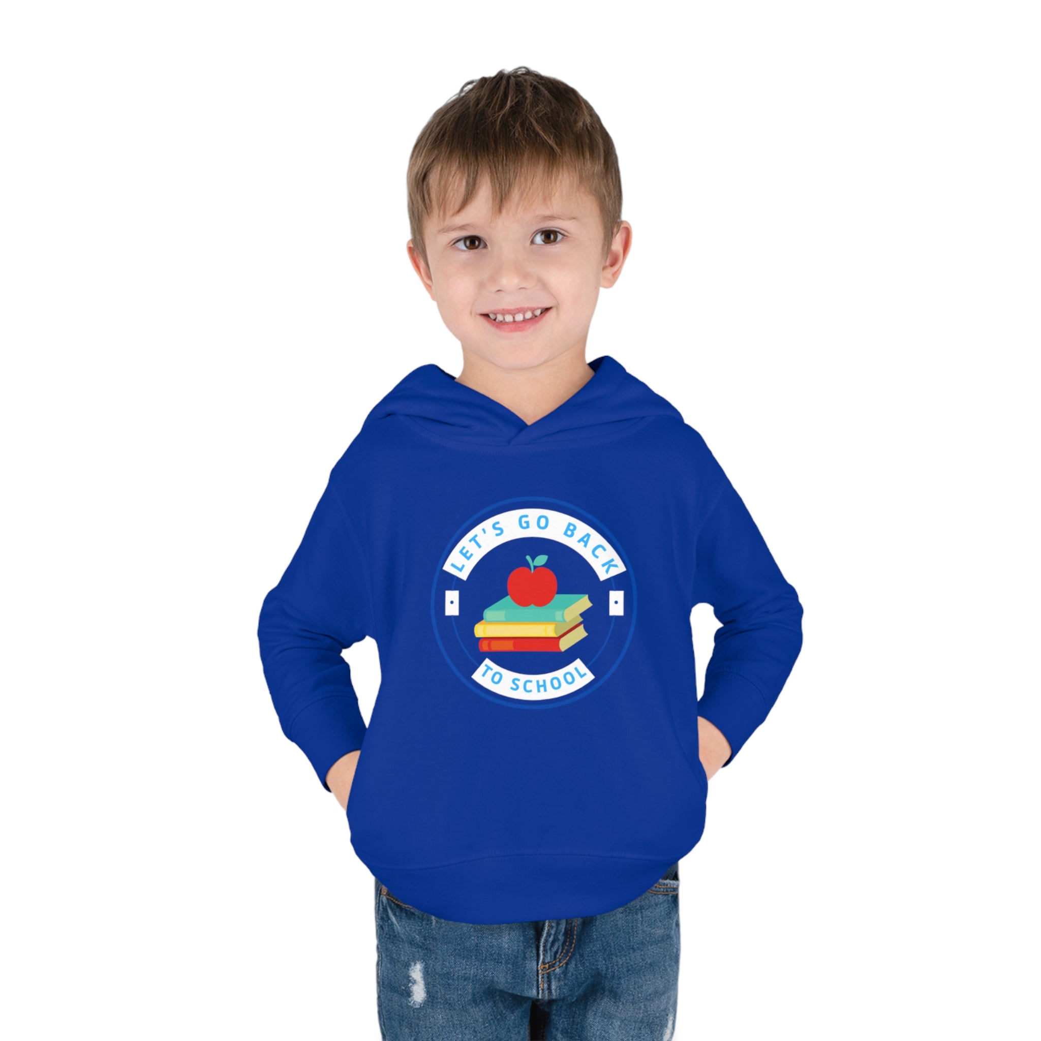 Let's Go Back To School Toddler Pullover Fleece Hoodie