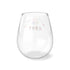 Party In The Union Stemless Wine Glass, 11.75oz