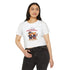 Happy 4th of July Teddy Bear Couple  Crop Top