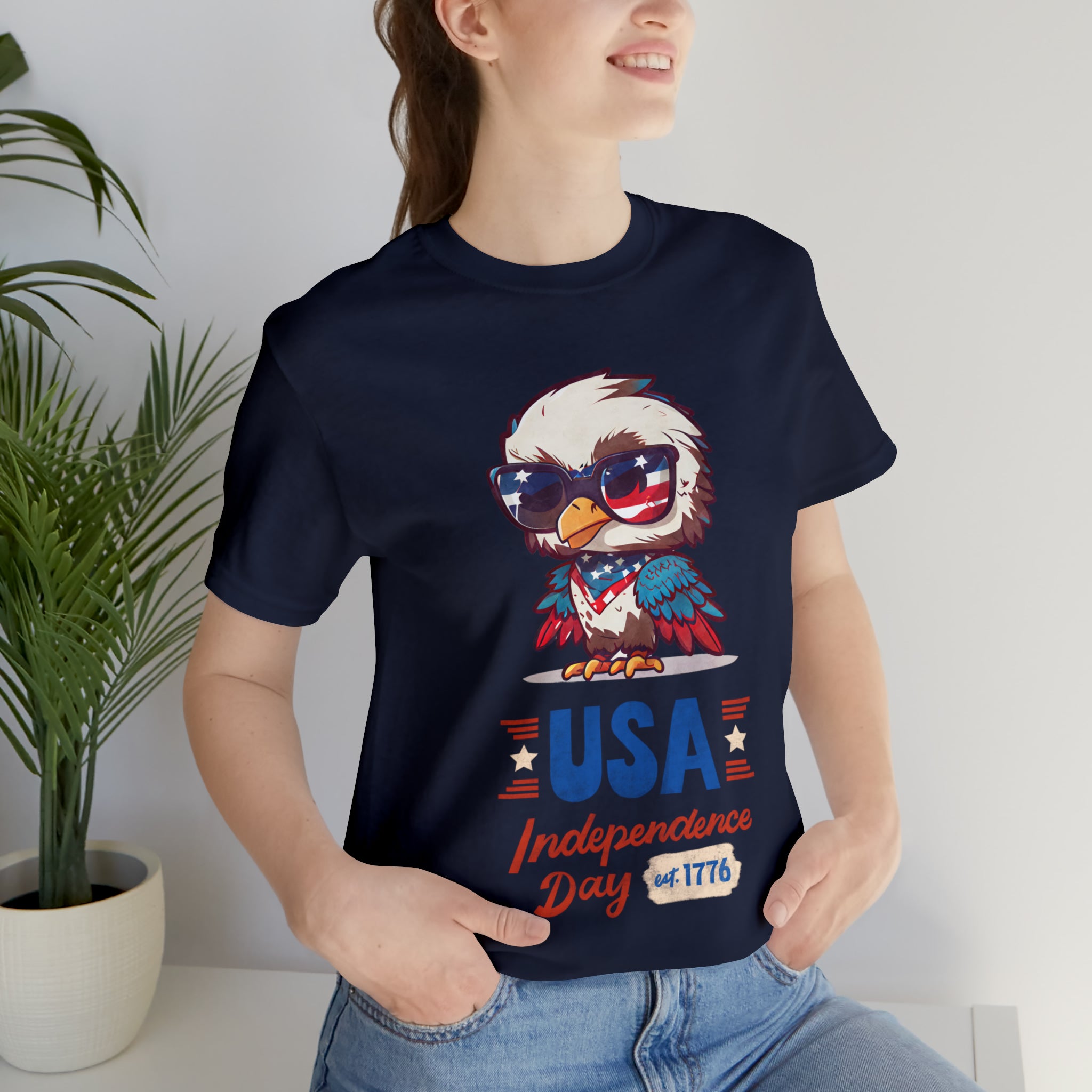 USA Independence Day Unisex Jersey Short Sleeve Tee