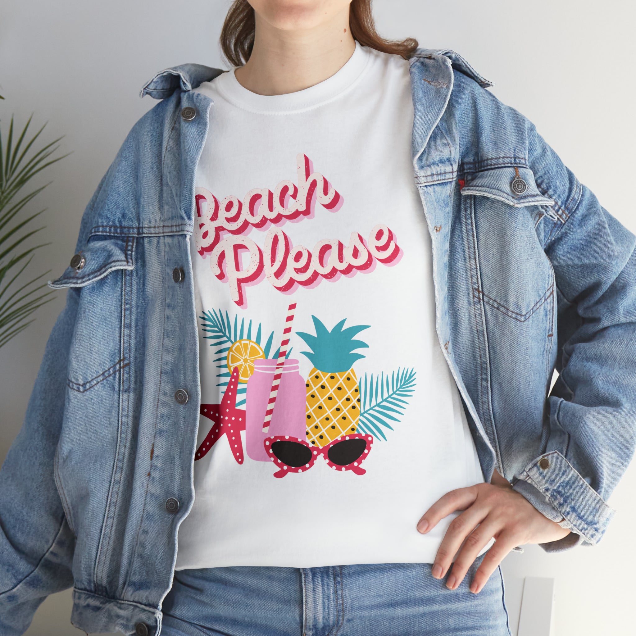 Beach Please Unisex Heavy Cotton Tee