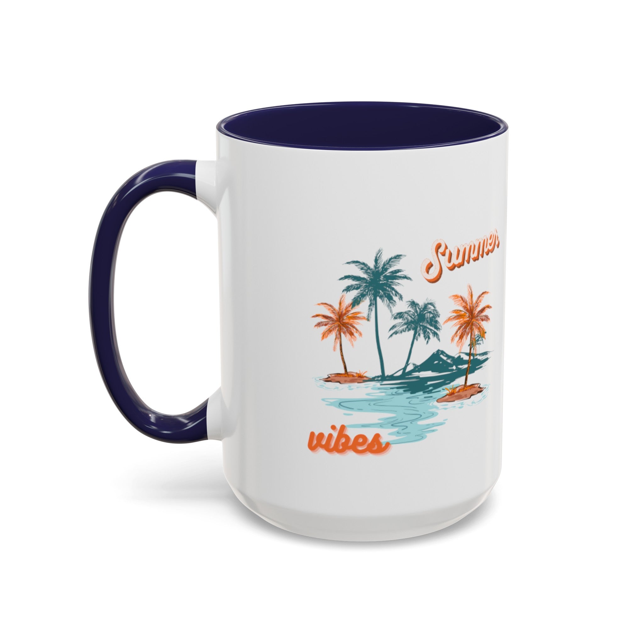 Summer Season Vibes Accent Coffee Mug (11, 15oz)