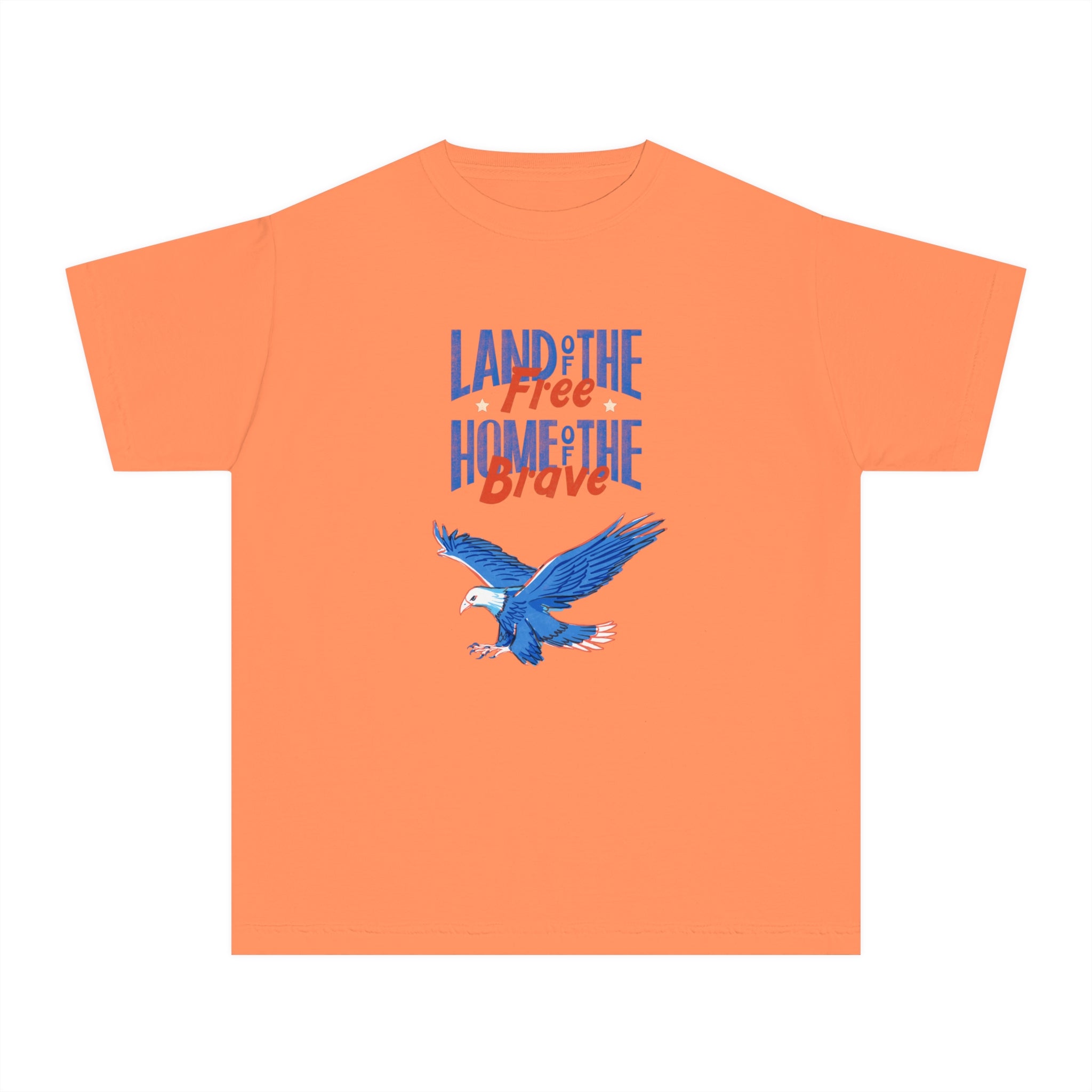 Land Of The Free Home Of The Brave Youth Midweight Tee