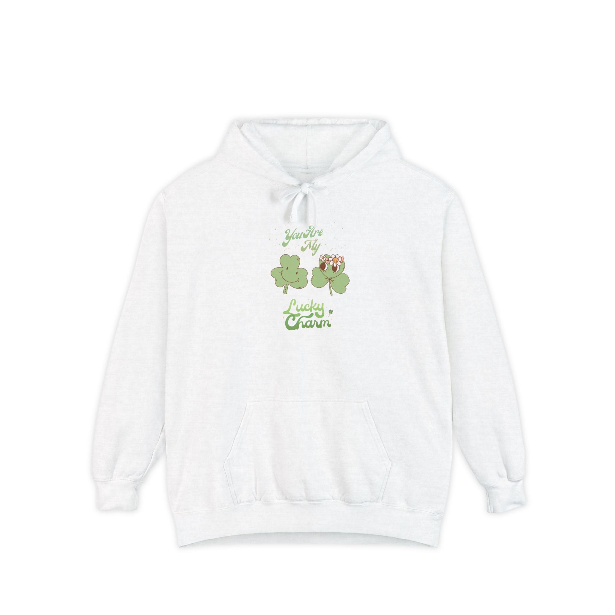 You're My Lucky Charm Unisex Garment-Dyed Hoodie for St. Patrick's Day