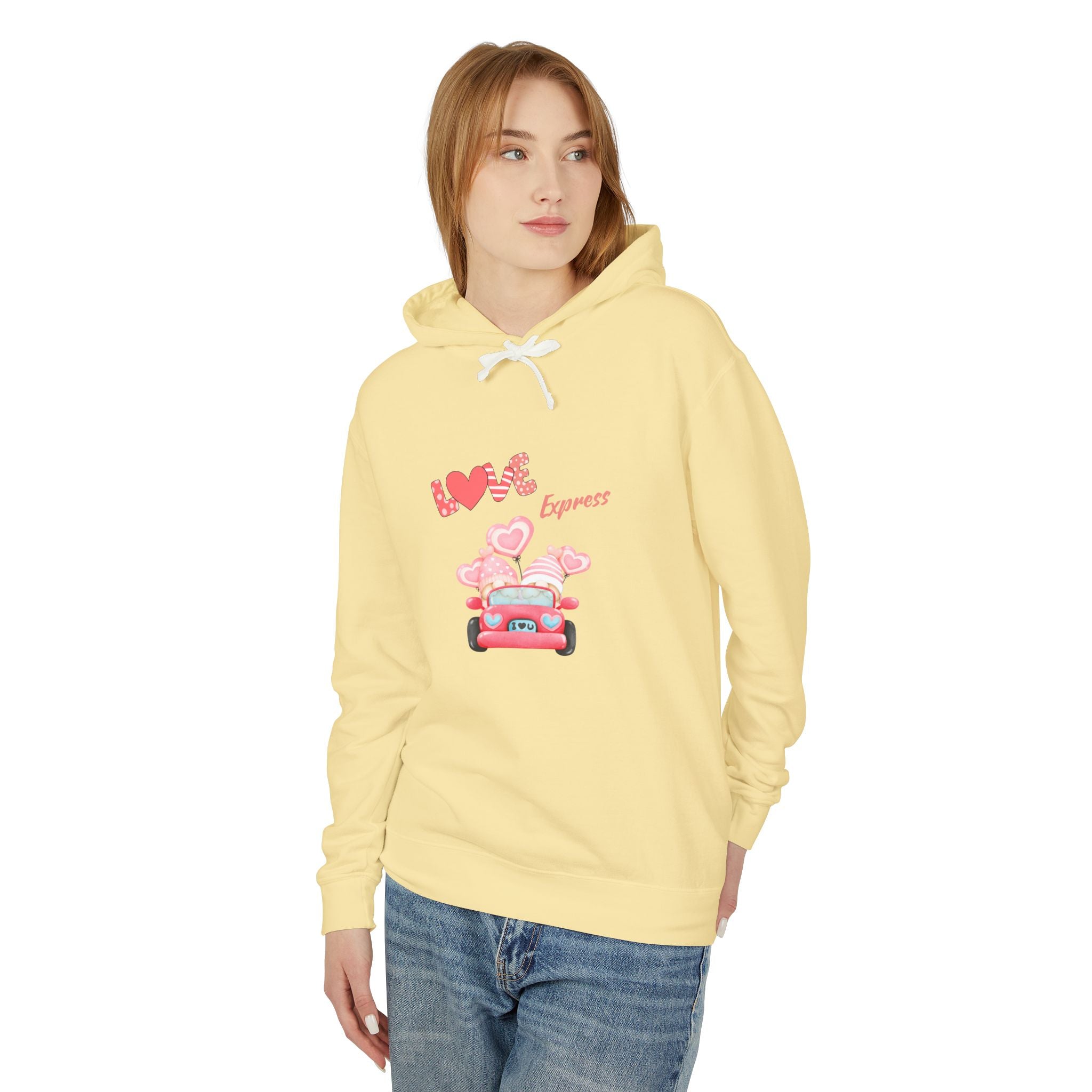 Love Express Unisex Lightweight Hooded Sweatshirt