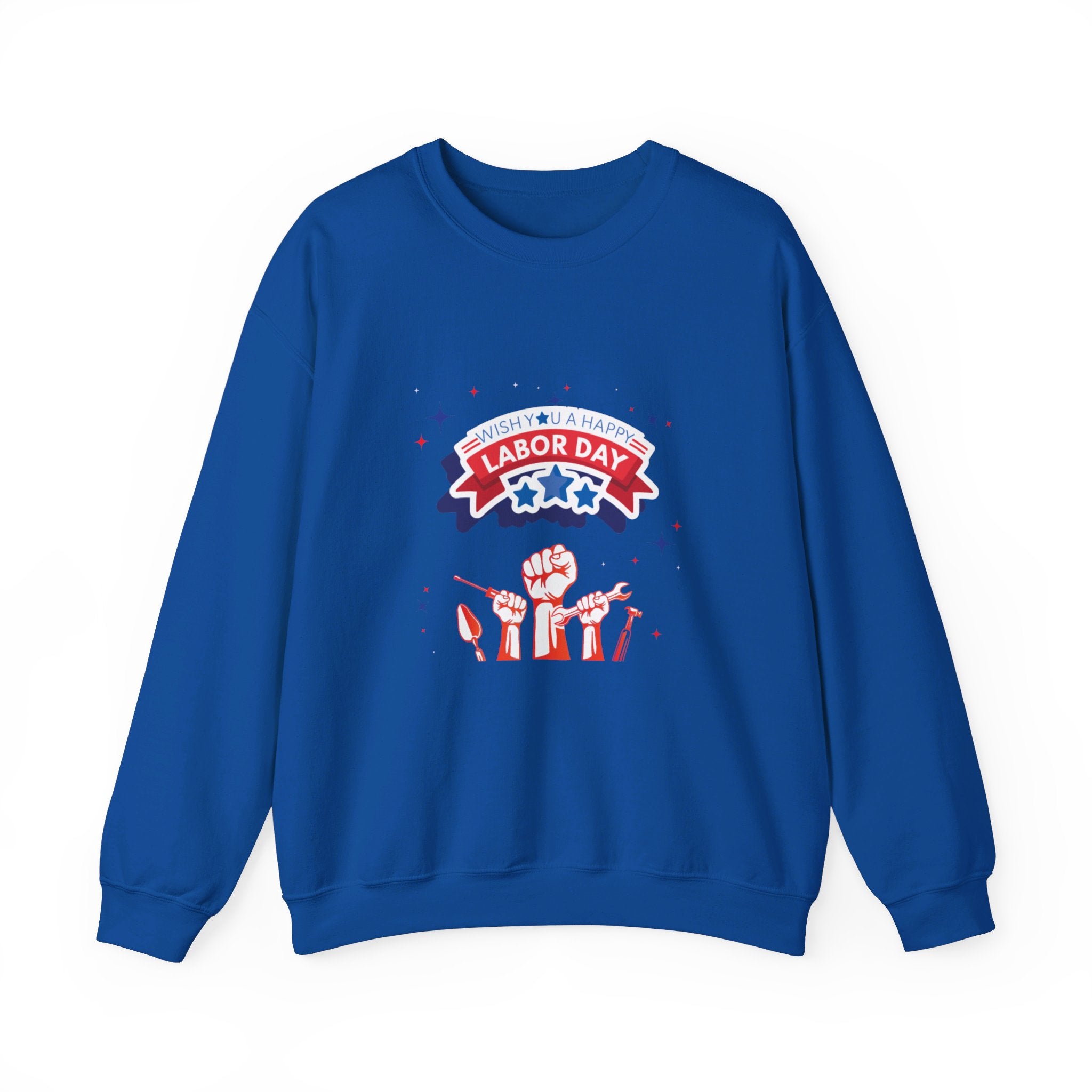 Wish U A Happy Labor Day Unisex Heavy Blend™ Crewneck Sweatshirt