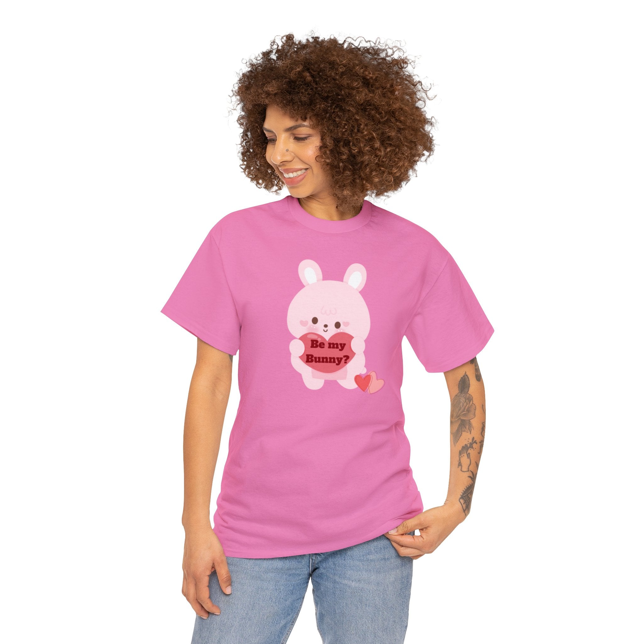 V-Day Bunny Unisex Heavy Cotton Tee