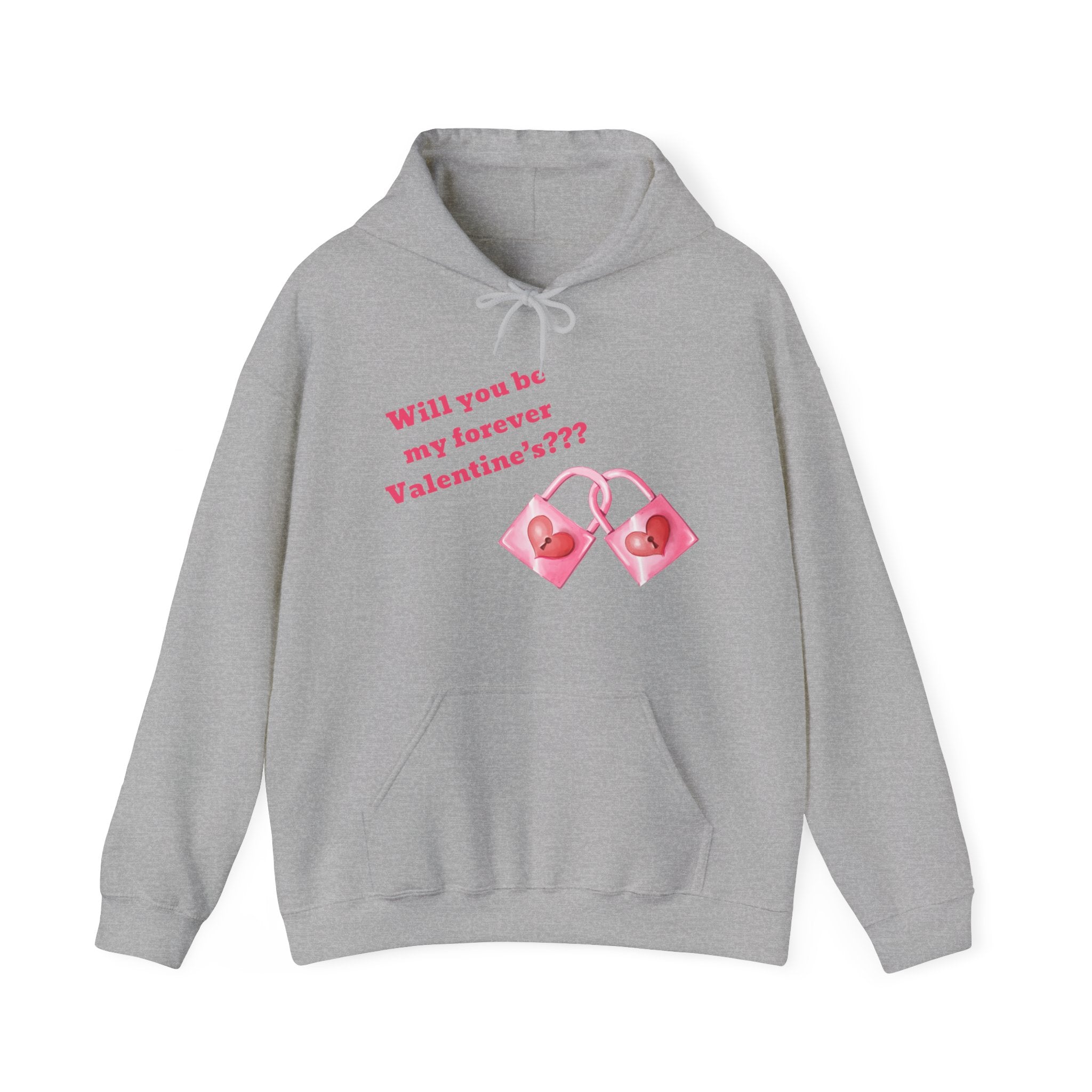 Will You Be My Forever Valentine?? Unisex Heavy Blend™ Hooded Sweatshirt
