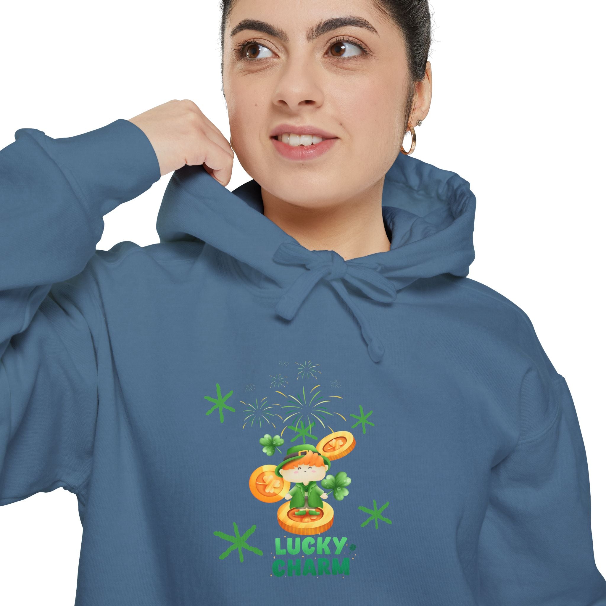 Lucky Charm Unisex Garment-Dyed Hoodie