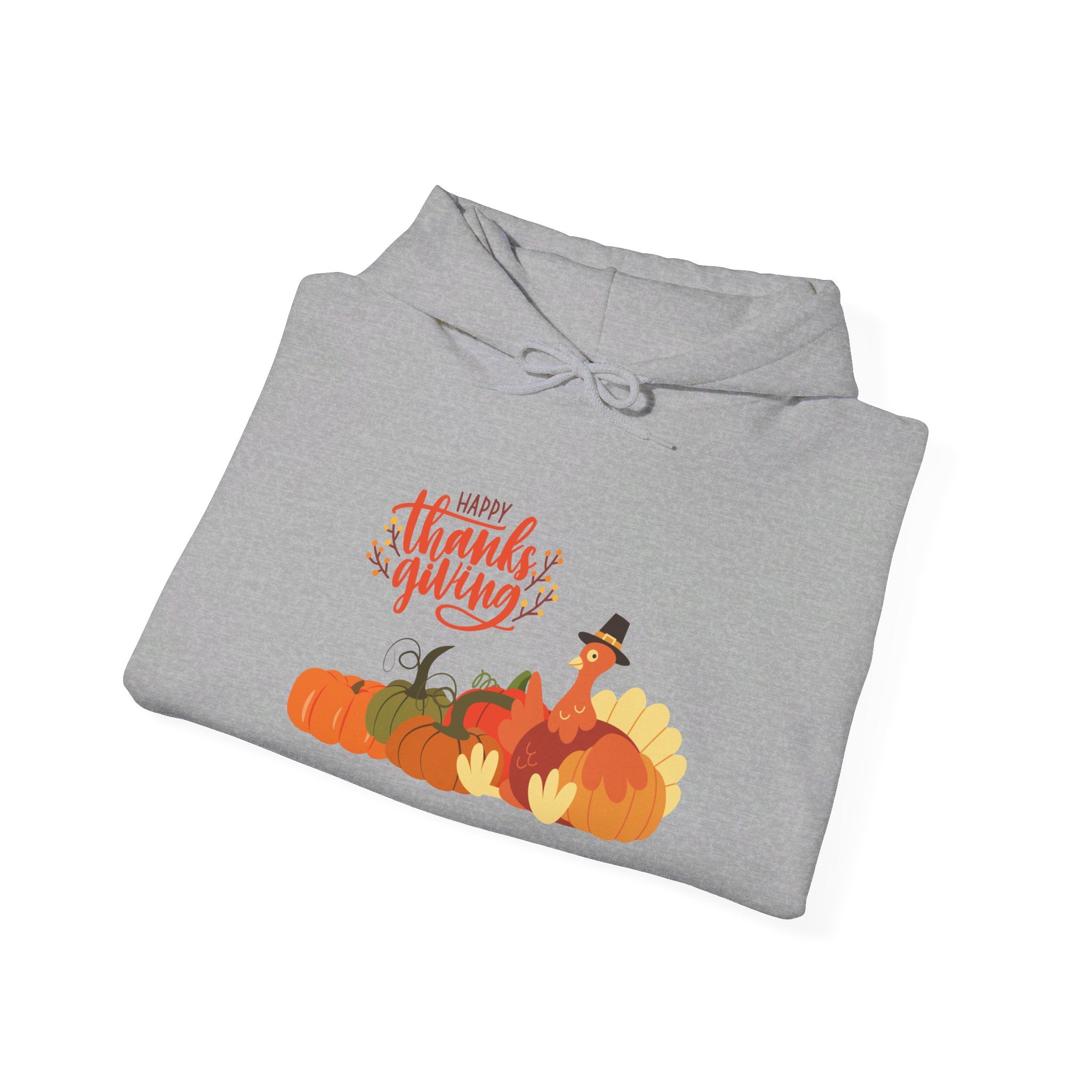 Happy Thanksgiving Turkey Unisex Heavy Blend™ Hooded Sweatshirt