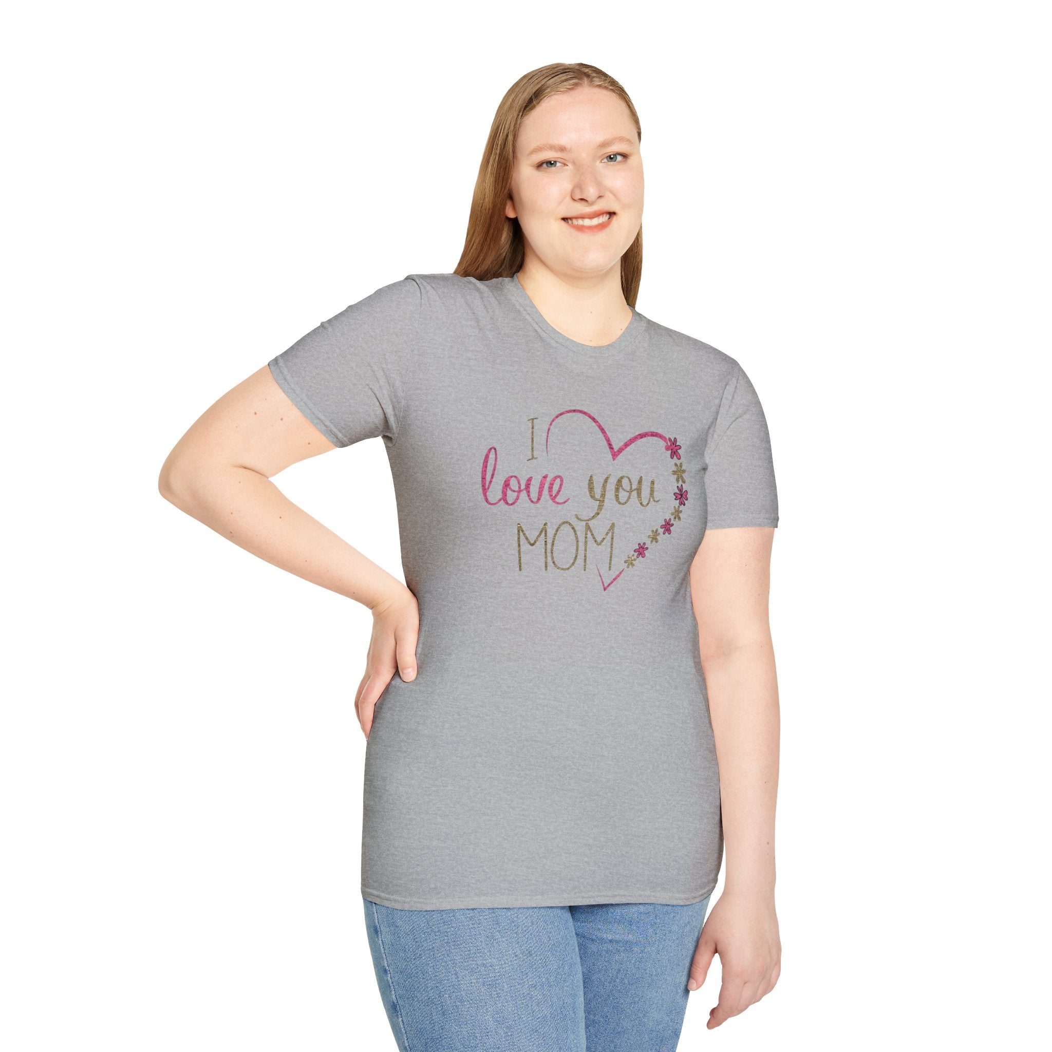 Mom, Happy Mother's Day Unisex Softstyle T-Shirt