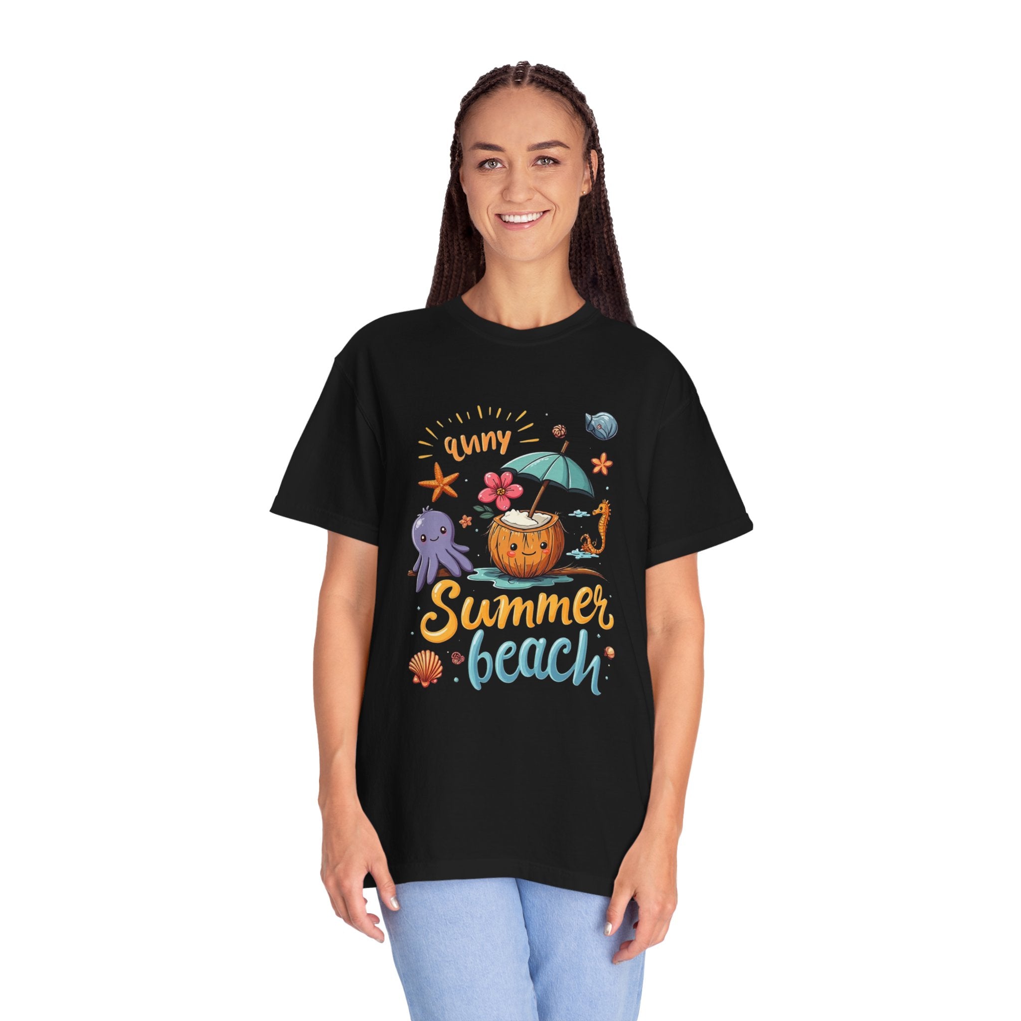 Sunny Summer Beach Fun Unisex T-shirt, Graphic Tee