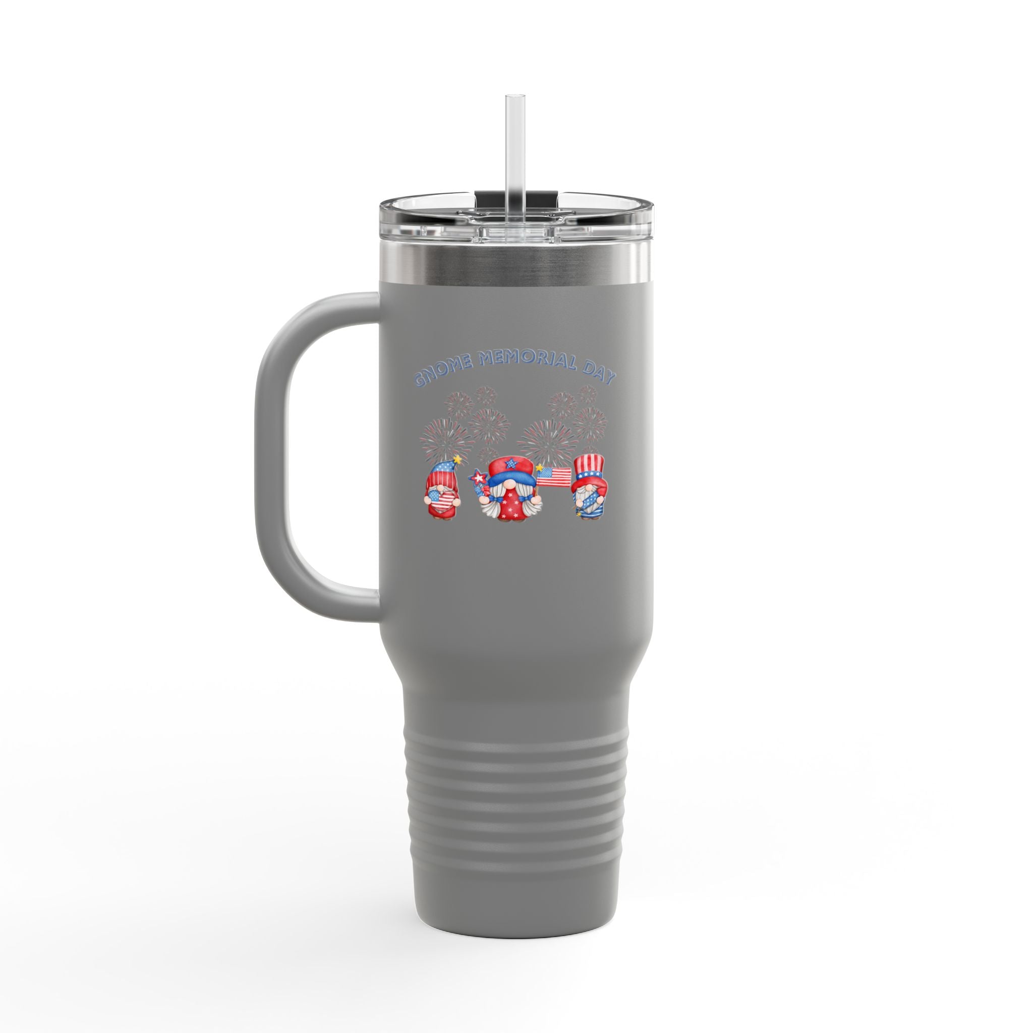 Gnome Memorial Day  Insulated Travel Mug, 40oz