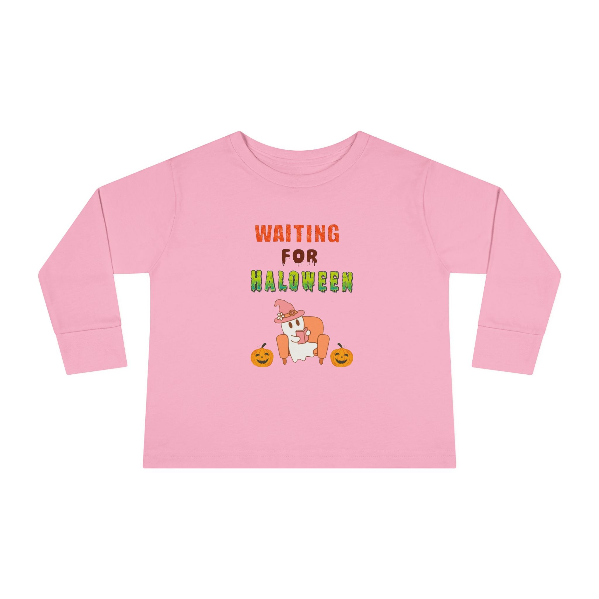 Waiting For Halloween Toddler Long Sleeve Tee