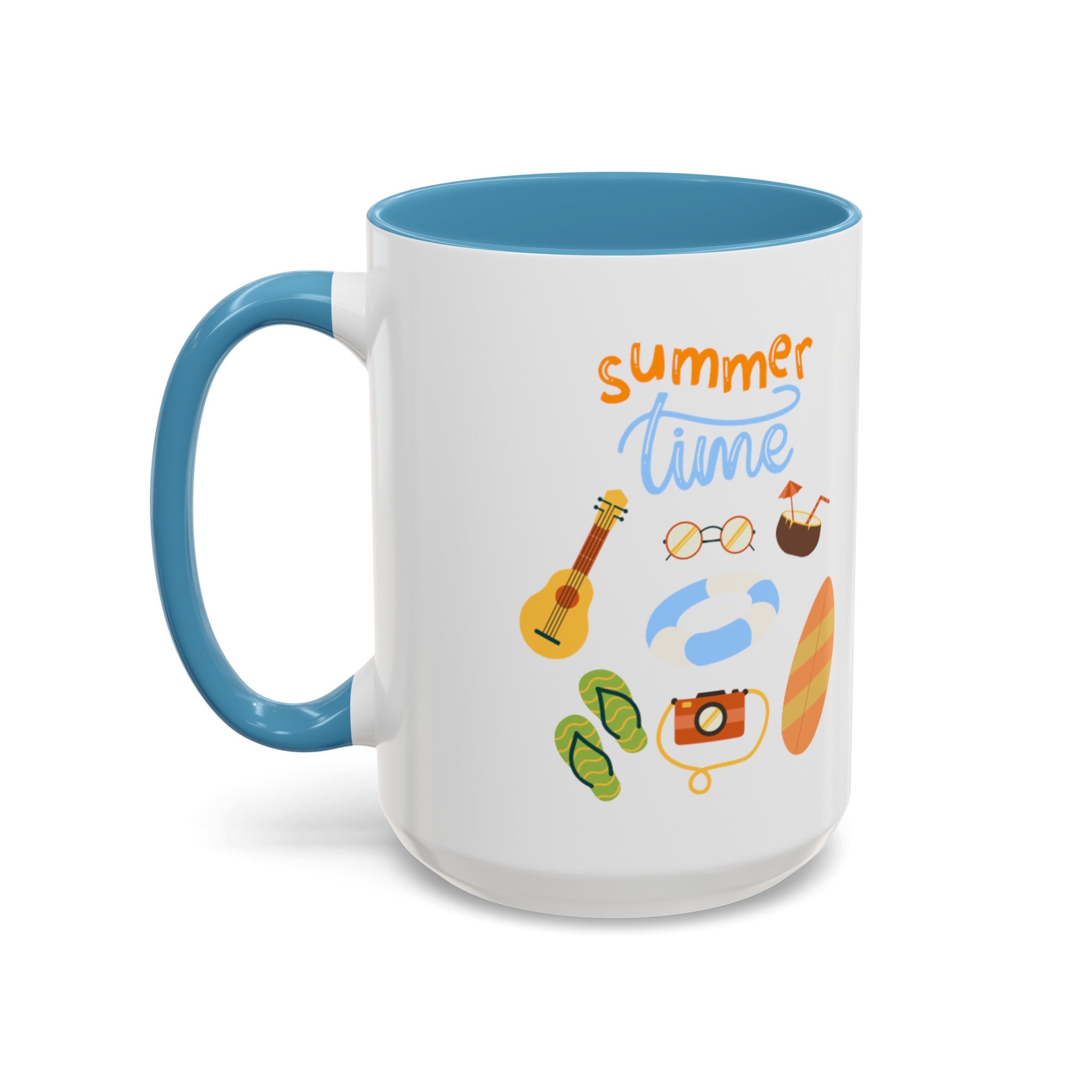 Summertime Fun Accent Coffee Mug (11, 15oz)