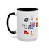 Happy Labor Day Wishes Accent Coffee Mug (11, 15oz)