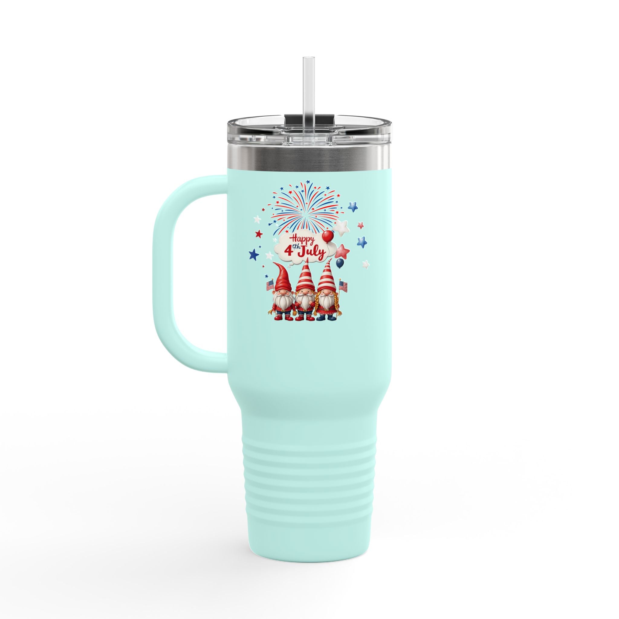 Gnome 4th of July Insulated Travel Mug - 40oz,