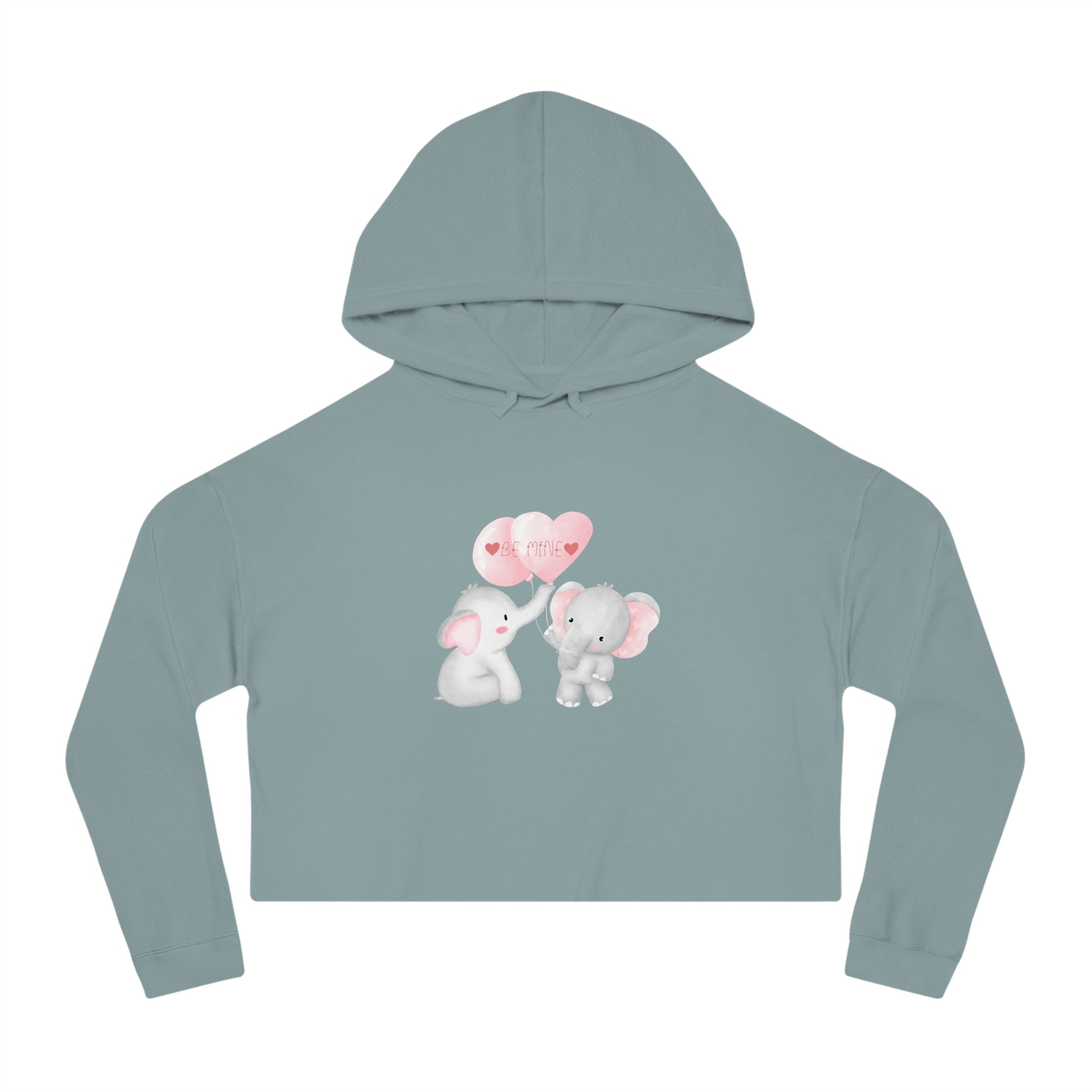Be Mine Love Women’s Cropped Hooded Sweatshirt