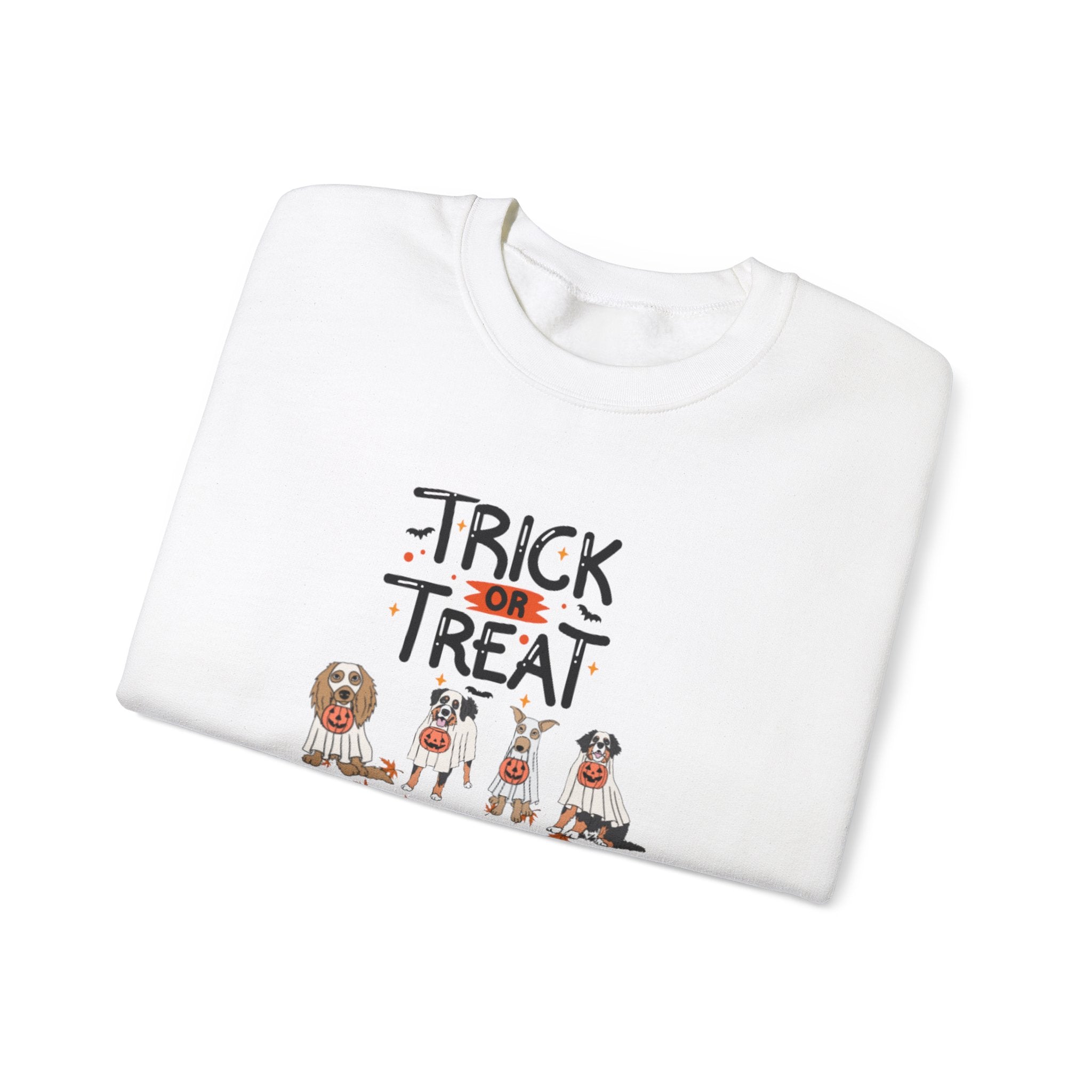 Pooch Trick or Treat Unisex Heavy Blend™ Crewneck Sweatshirt