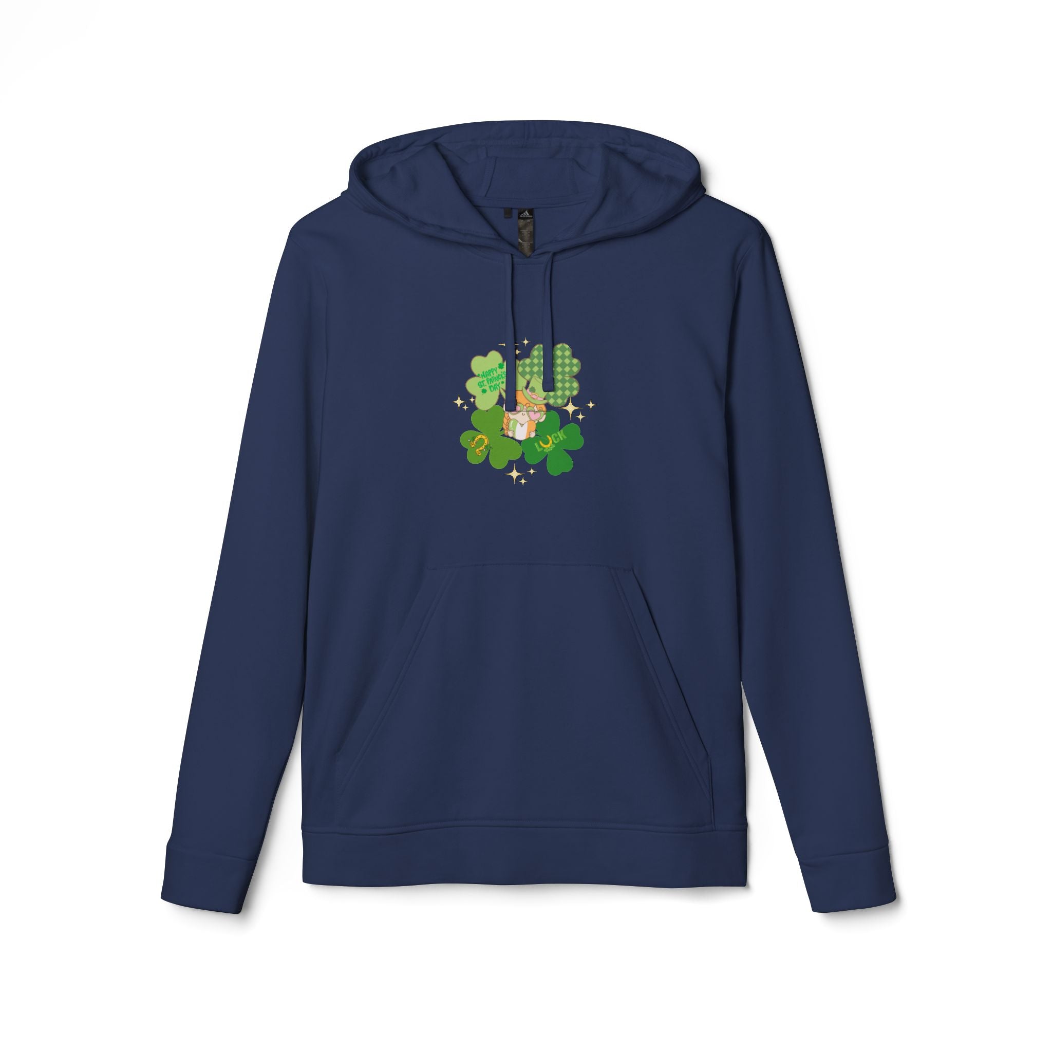 Retro St.Paddy's Day Adidas Unisex Fleece Hoodie